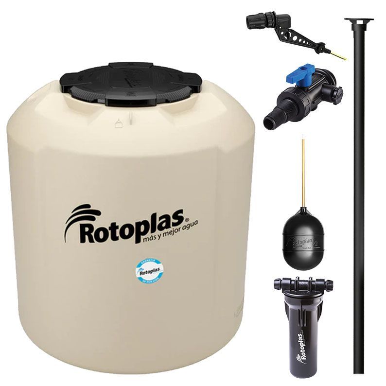 Tinaco PLUS Beige 1100 L c/herrajes y Filtro