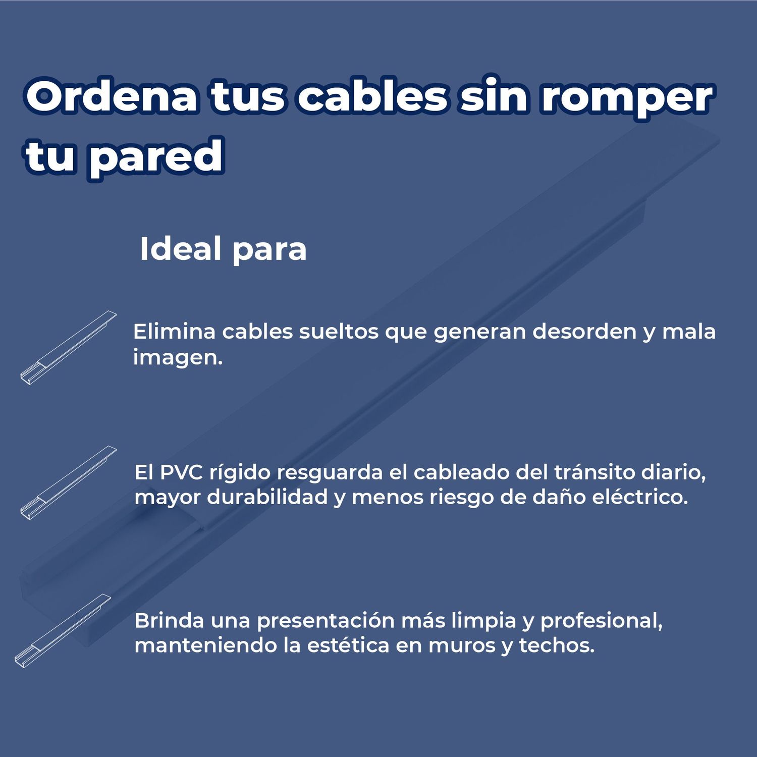 CANALETA 1 VÍA 10X20 MM CAN1020A