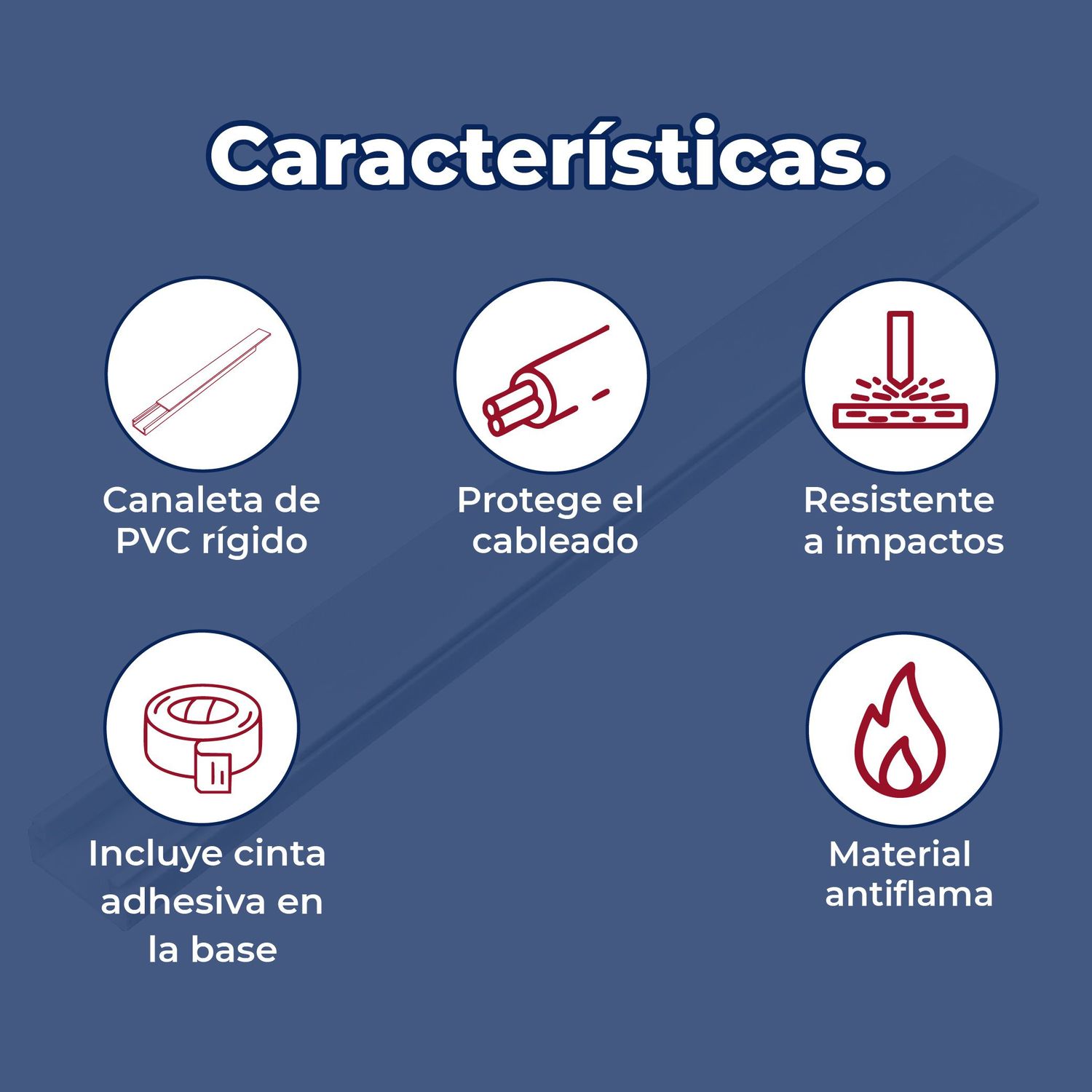 CANALETA 1 VÍA 17X20 MM CAN1720A