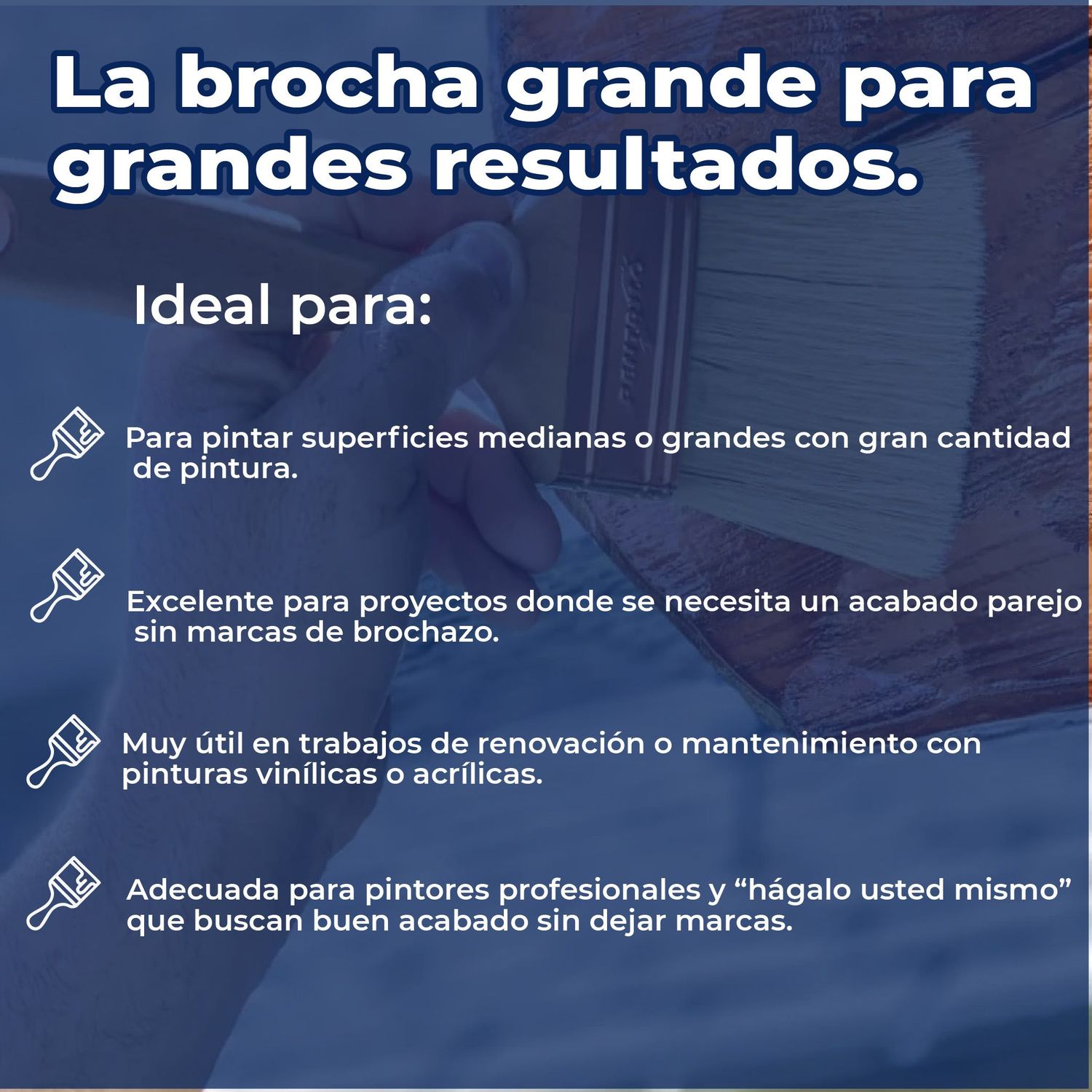 Brocha de Poliéster Project Select Corte Recto BYP 3"