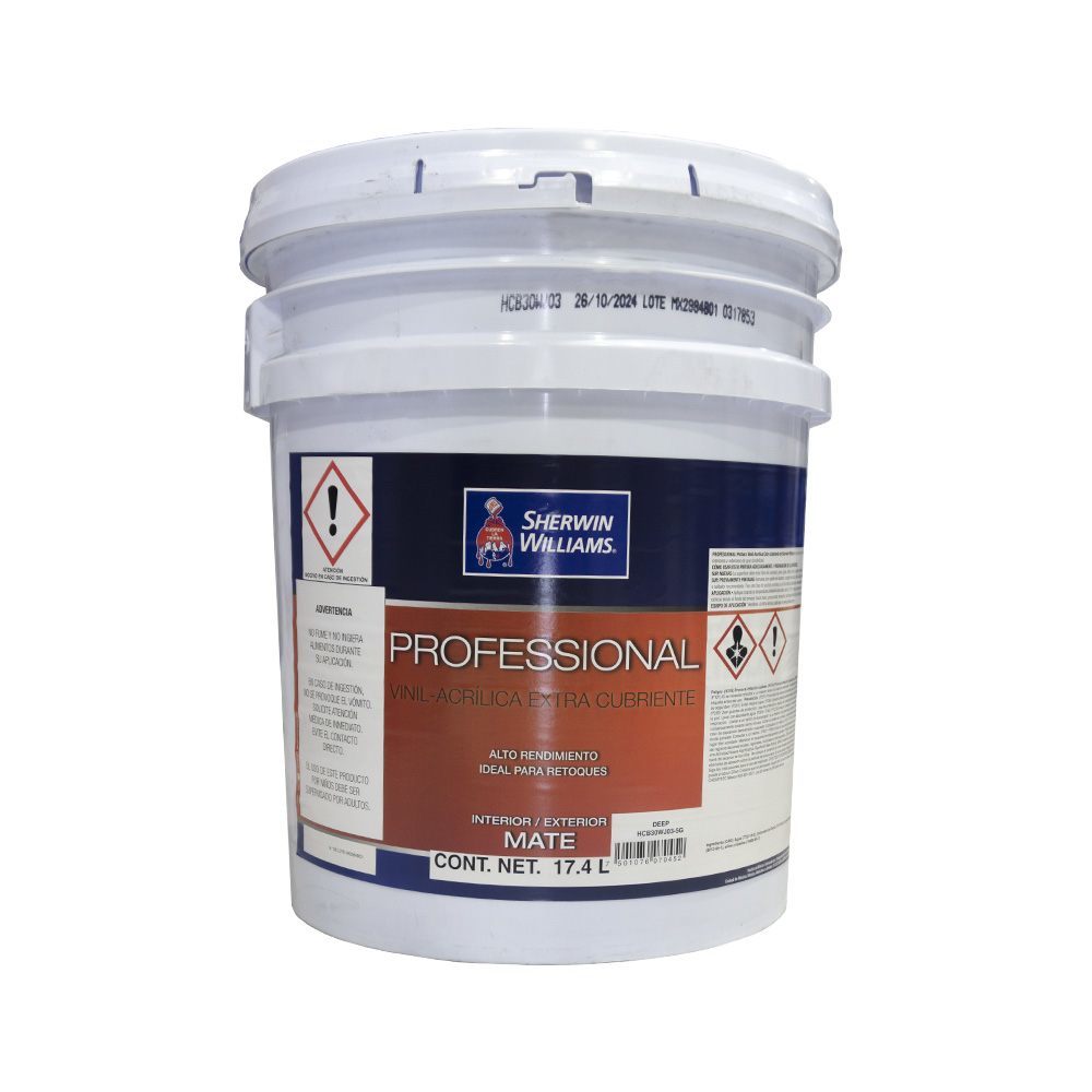 Pintura Vinil Acrlica Mate Professional Deep 19 L