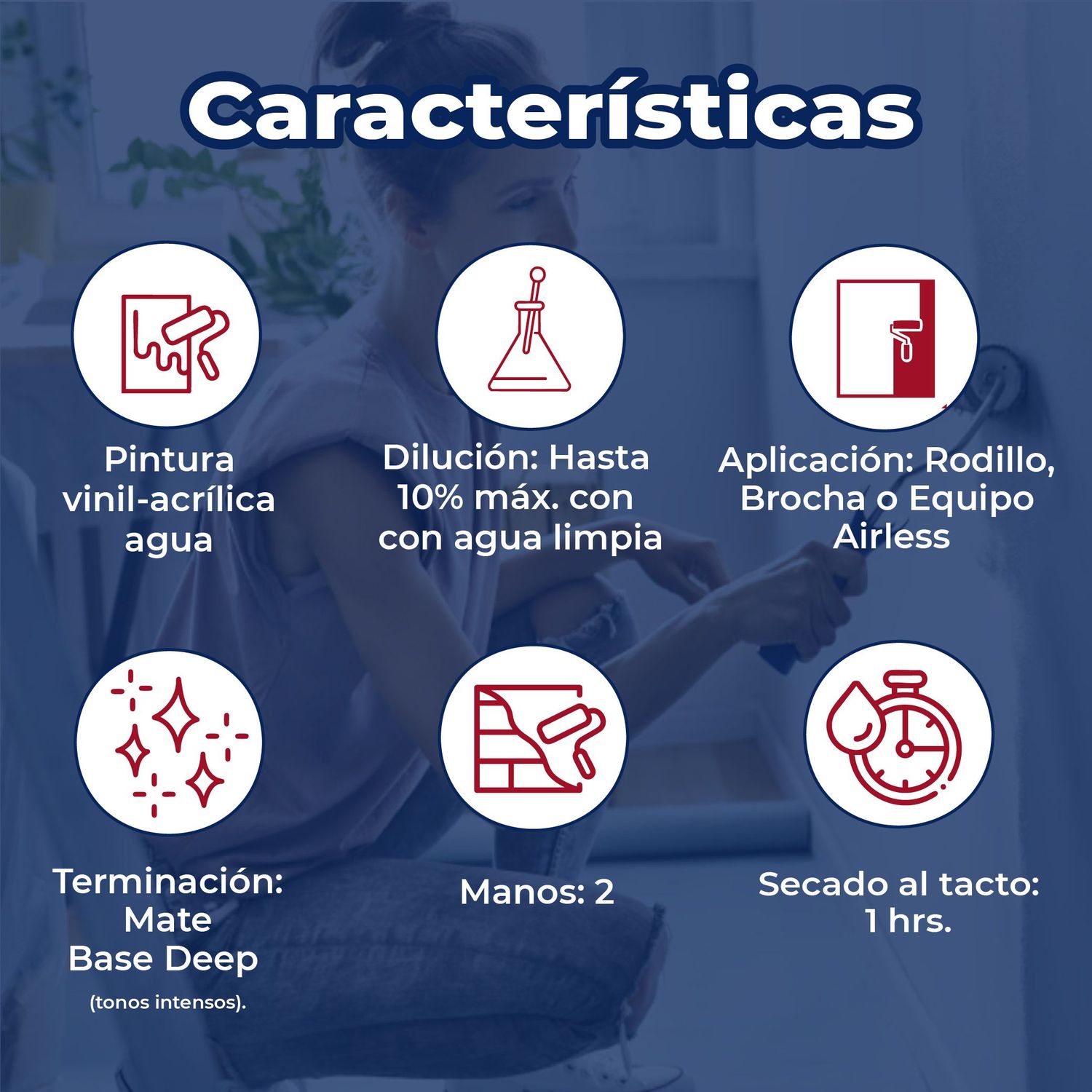 Pintura Vinil Acrlica Mate Professional Deep 19 L