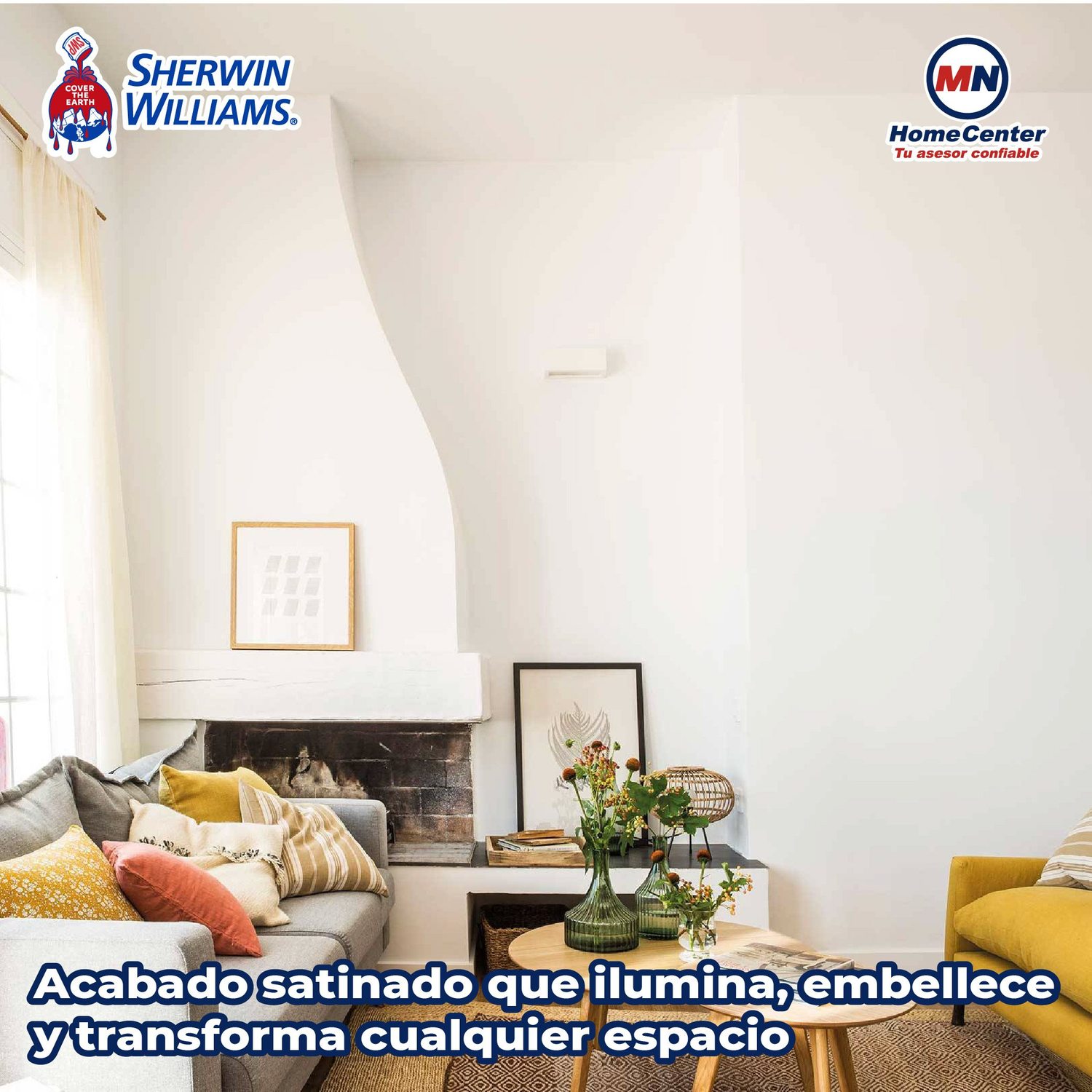 Pintura Vinil Acrilica Satinada Desing Extra White 19 L