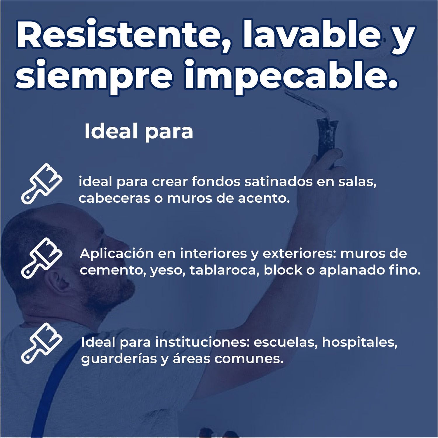 Pintura Vinil Acrílica Satinada Platinum Blanco 19 L