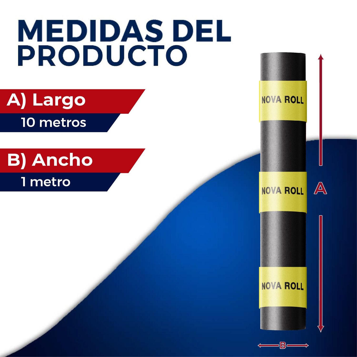 Imper Prefabricado SBS Novaroll 4.00 mm Fibra Poliéster