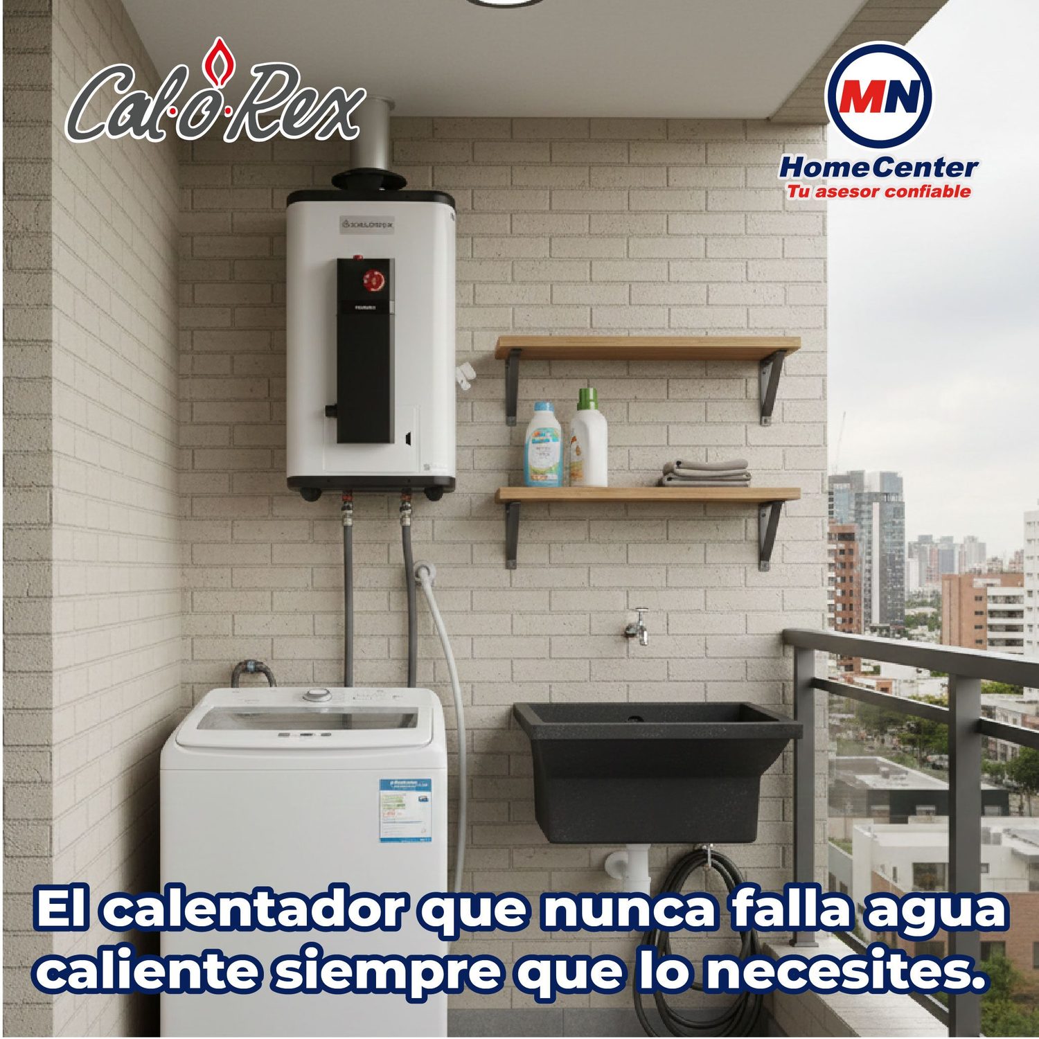 Calentador Calorex Poderus Paso 9 L Alta Extreme 1.5 serv Gas LP