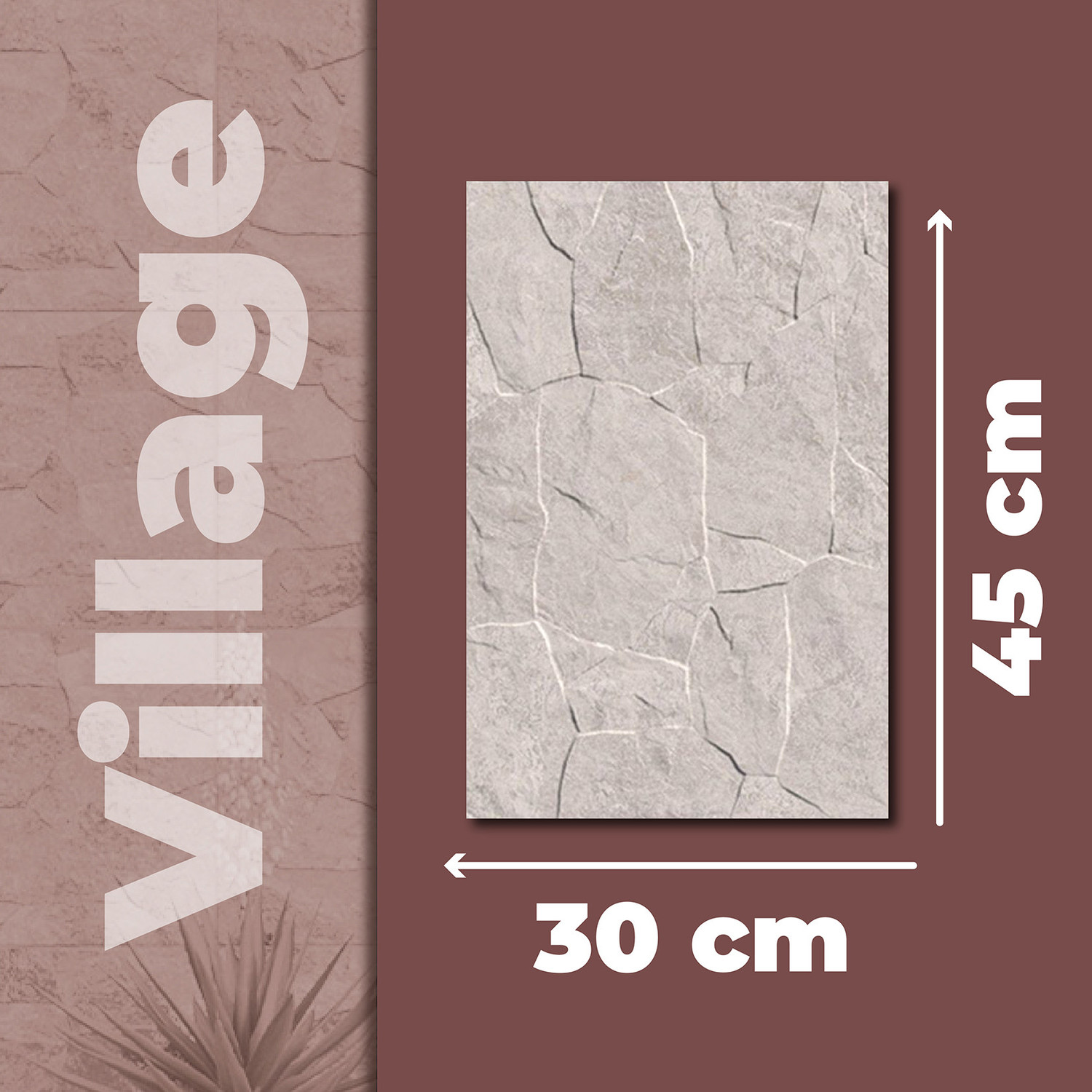 Muro Fachada Village Beige Daltile 30x45 cm