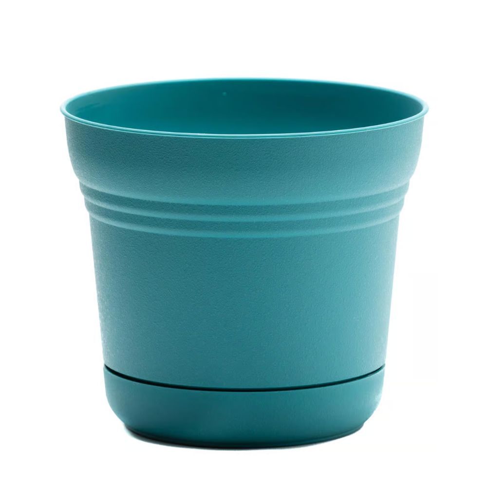 Maceta Saturno Color Verde Azulado 25.40 CM