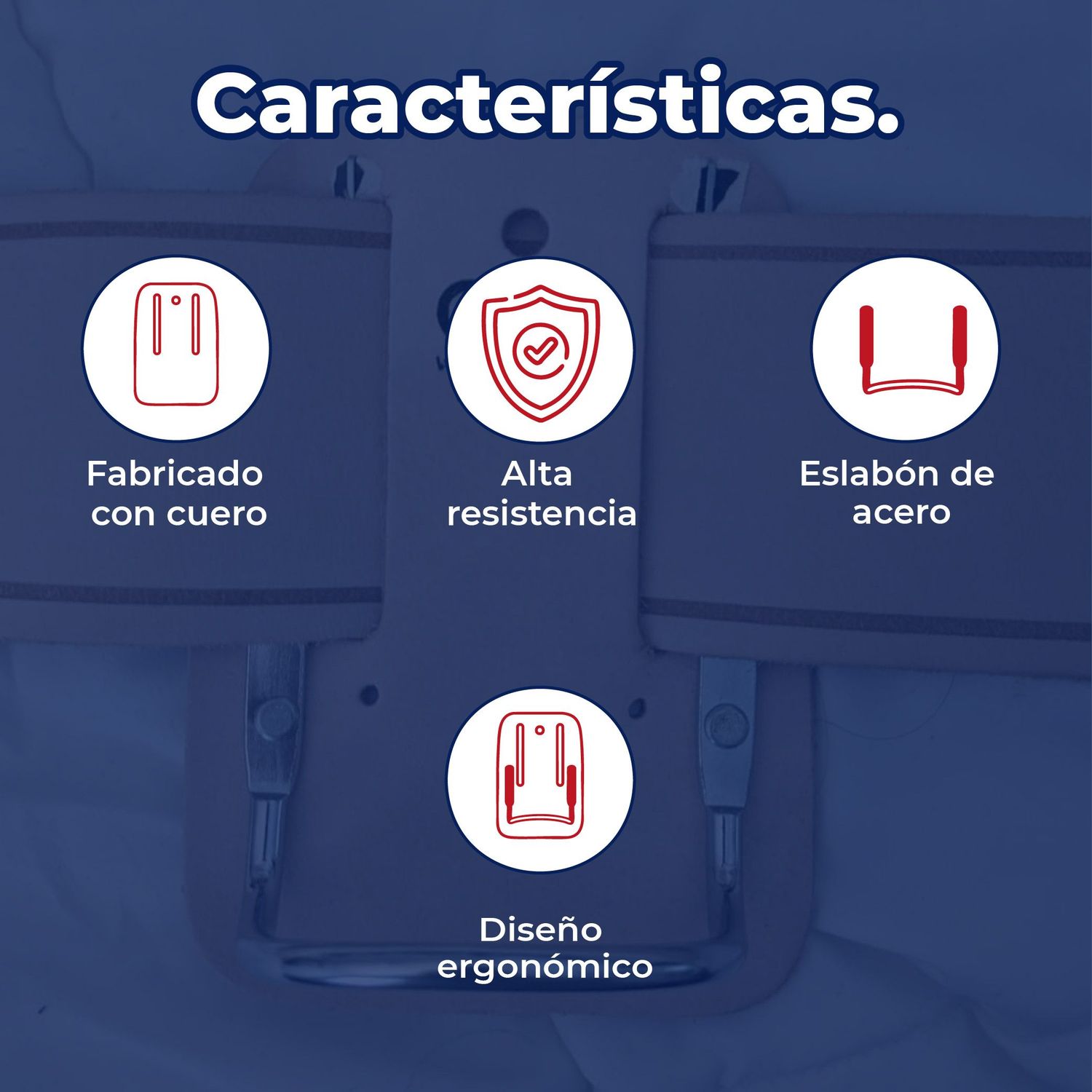 Porta Martillo C/Eslabón Acero Cuero