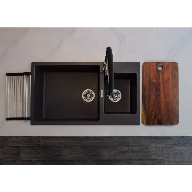 Fregadero Kele Quarzo 86X50X20 CM KQD3420A Espresso.