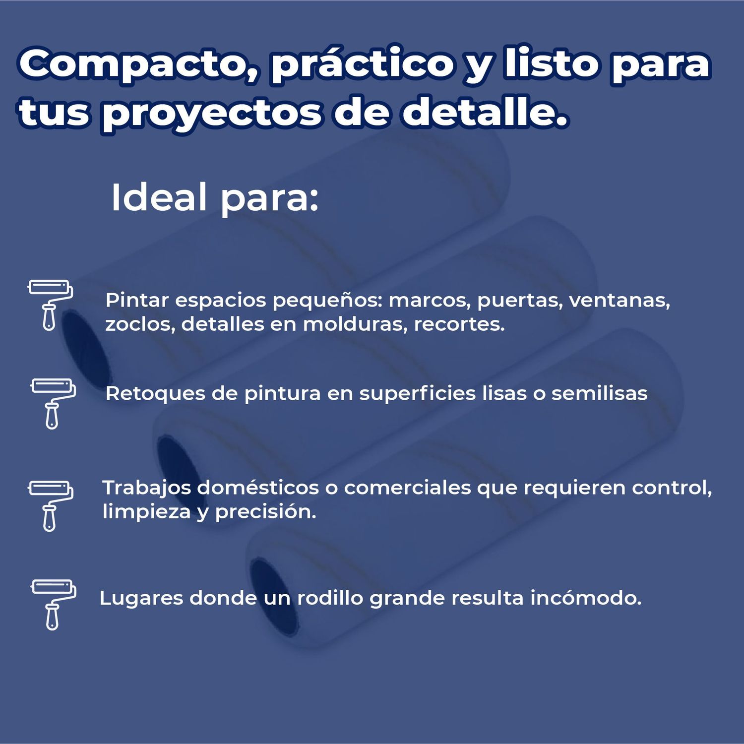 Repuesto Felpa Rodillo Pintura 3/8 11.43 CM Semi Liso