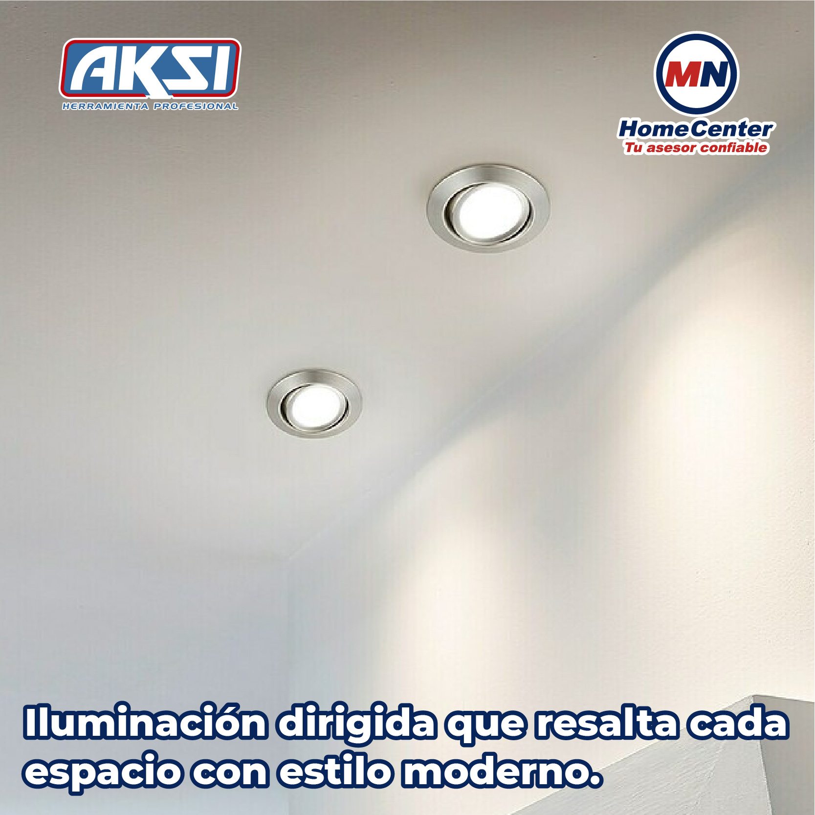 Spot Empotrable Para Luminario MR16 Dirigible Satinado Aksi