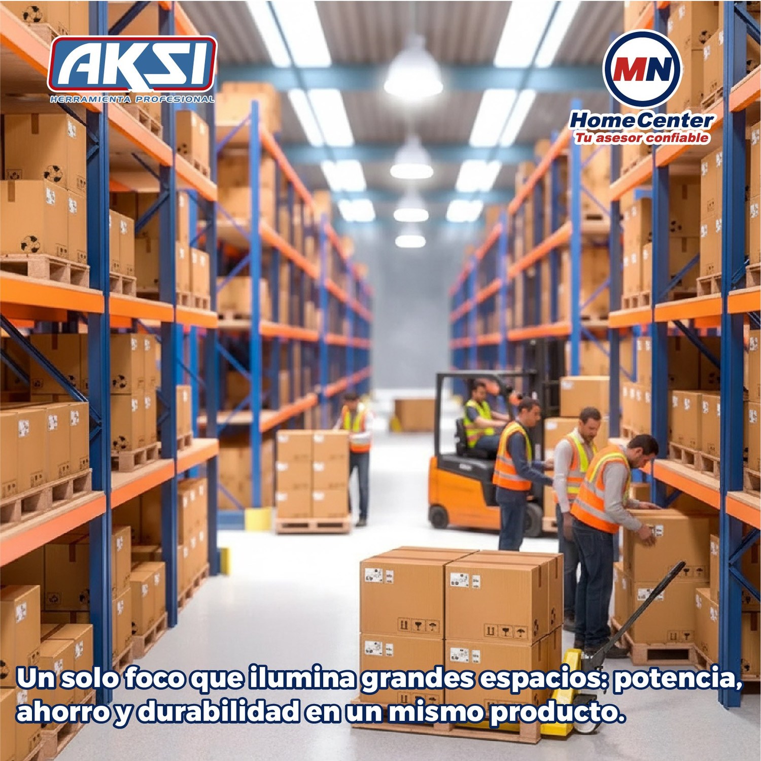 Foco Led Alta Potencia Aksi 40 W Luz Blanca E27