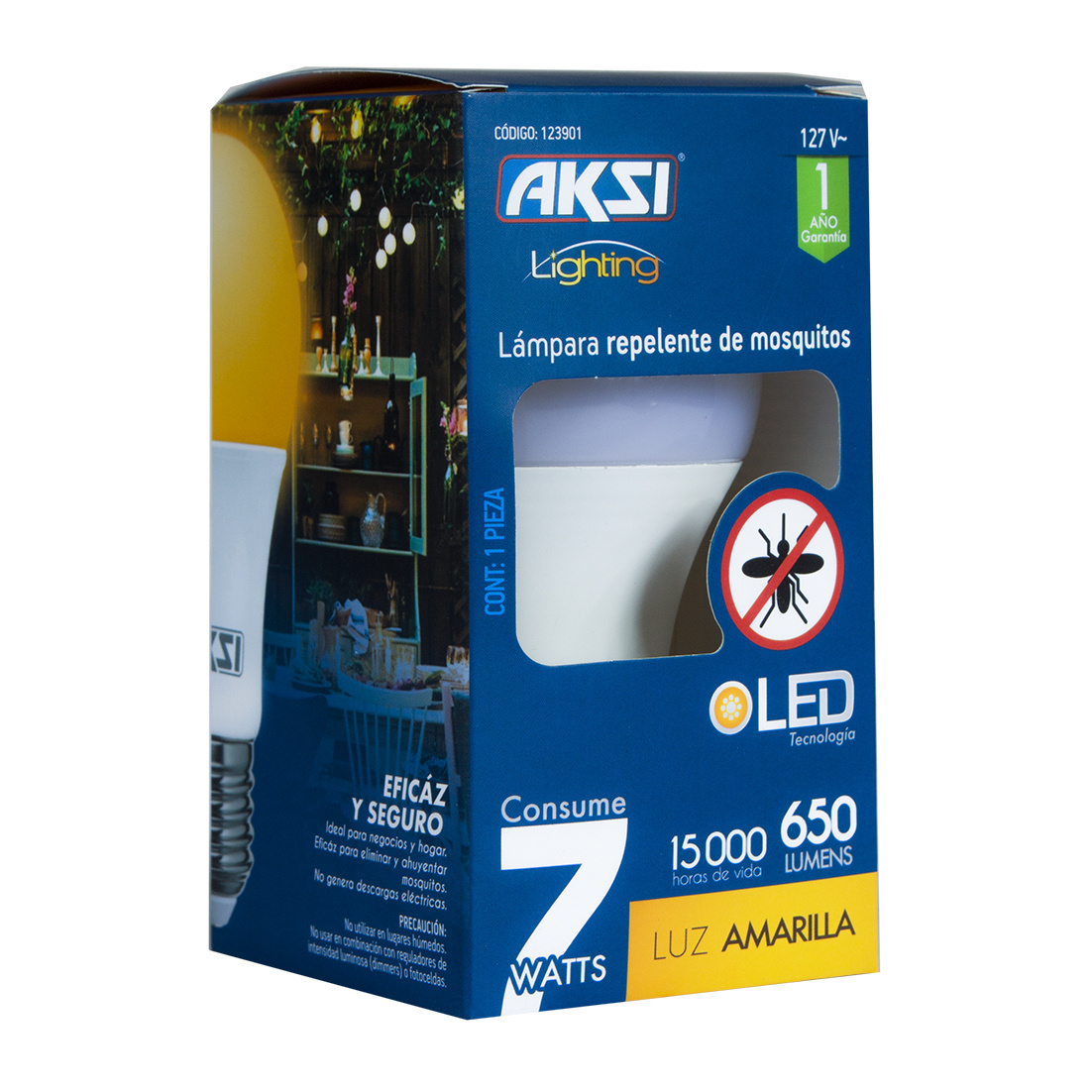 Foco Led 7 W Repelente de Mosquitos
