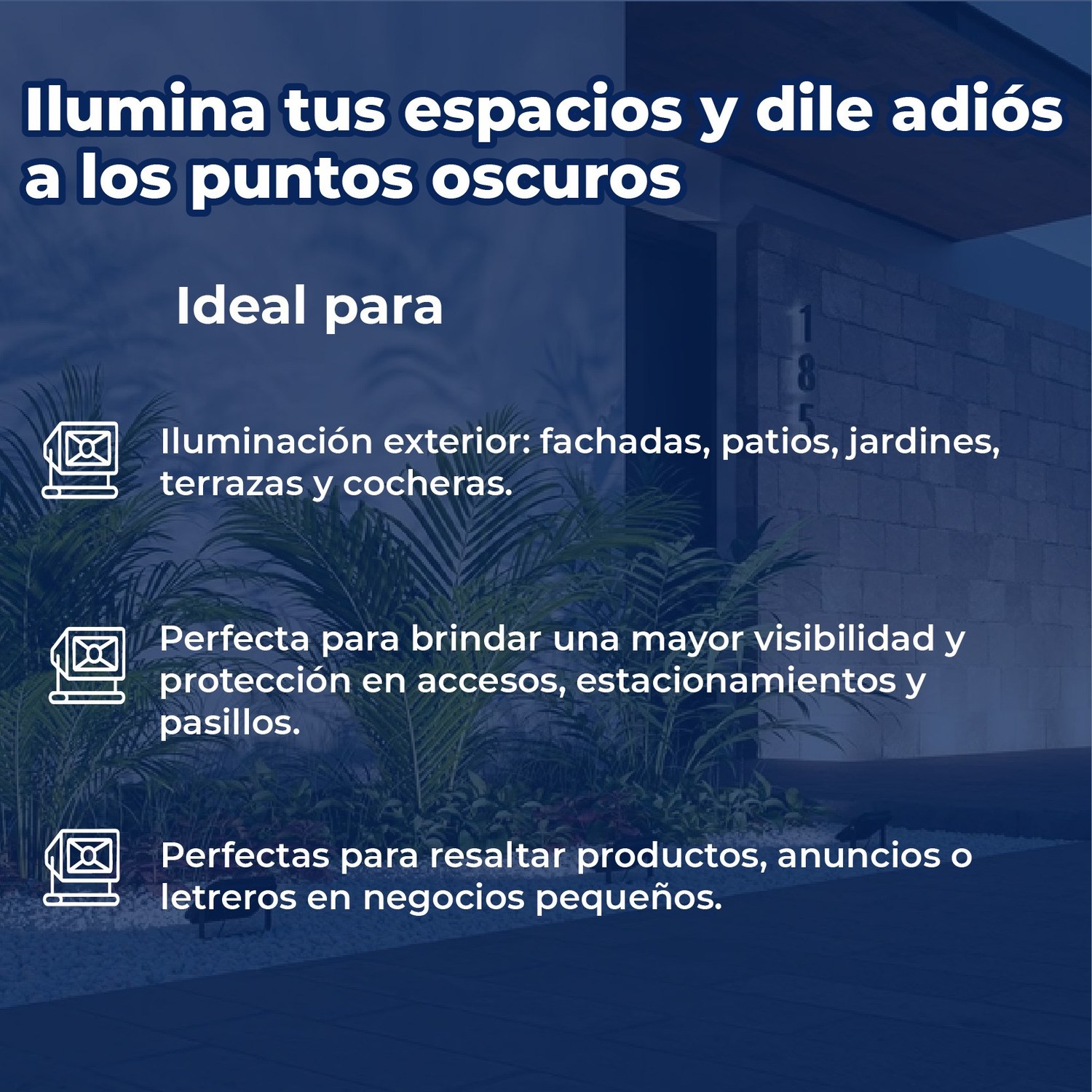 Reflector Led 10 w Luz Blanca 6500 K