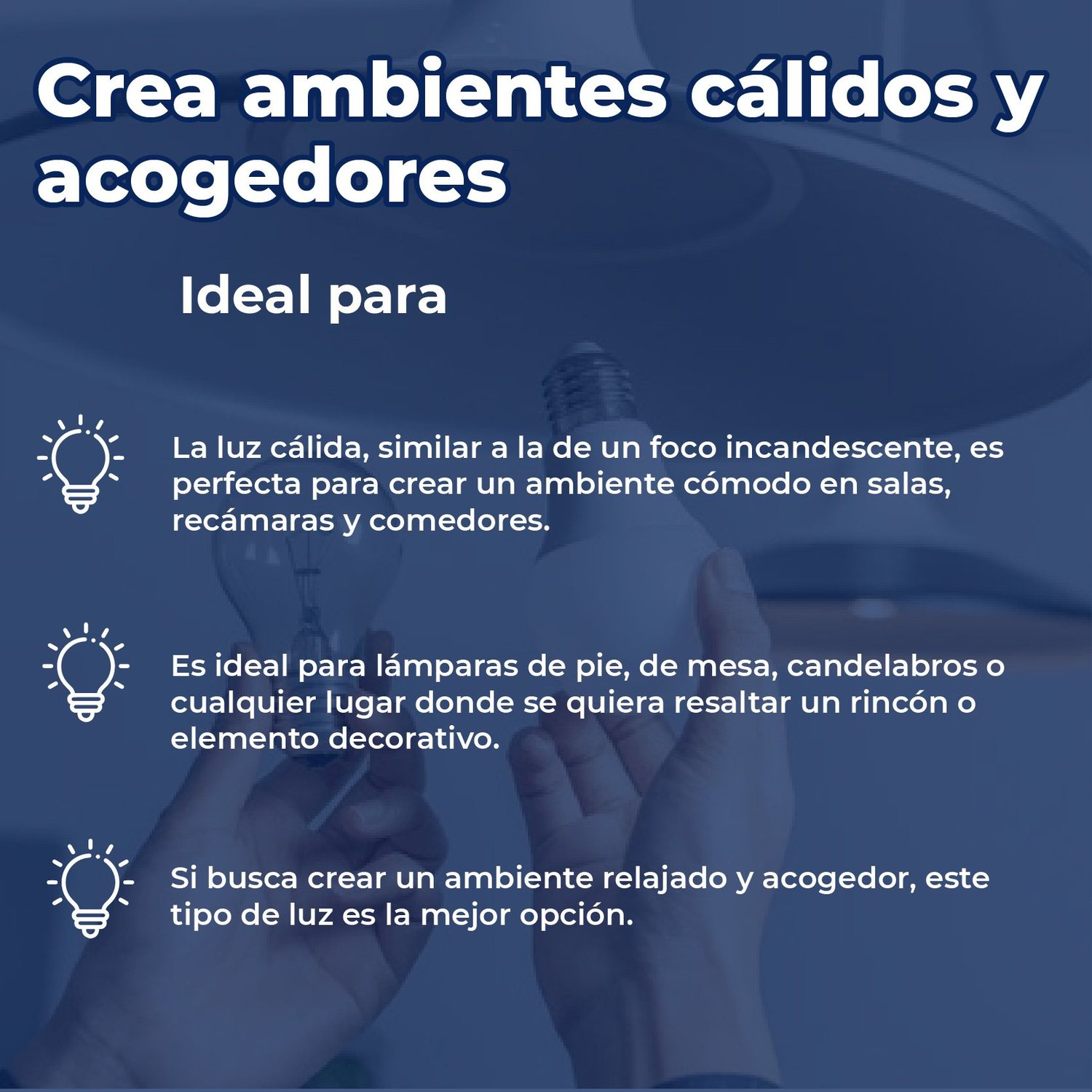 Paquete Foco Led 3 Piezas 9 Watts Luz Cálida