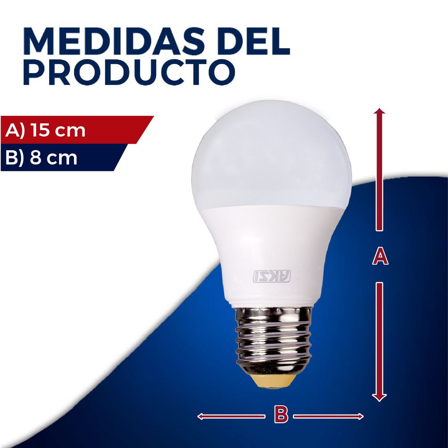 Paquete Foco Led 3 Piezas 9 Watts Luz Cálida
