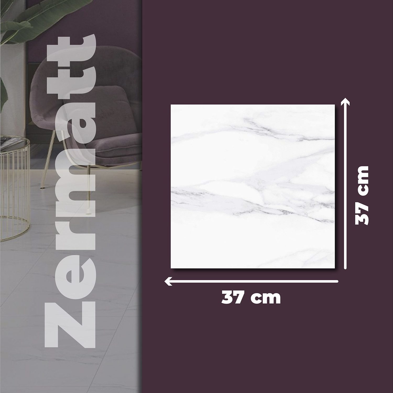 Piso Zermatt White Daltile 60x60 cm Rectificado