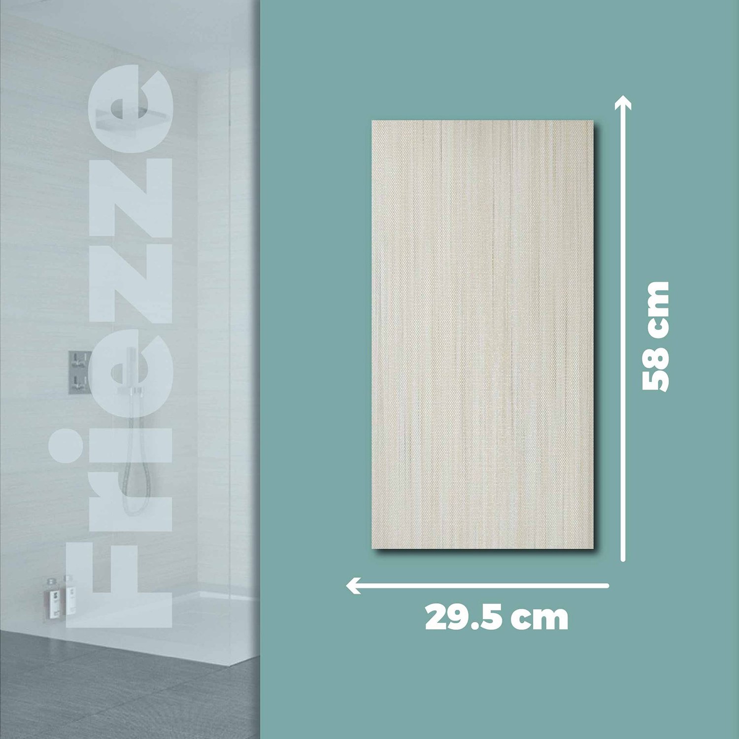Piso Friezze Blanco Cesantoni 29.5x58 cm Rectificado