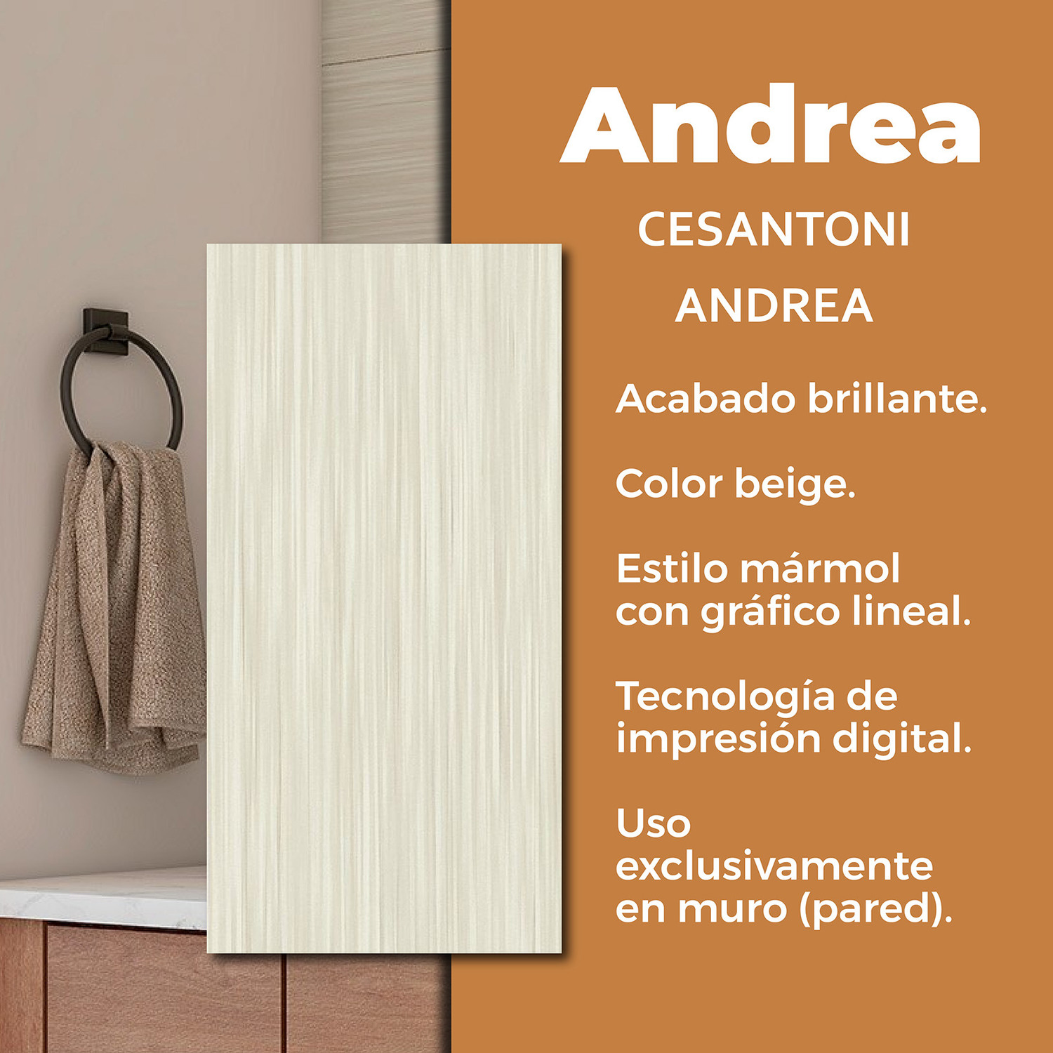 Muro Andrea Cesantoni 30 x 60 cm Rectificado