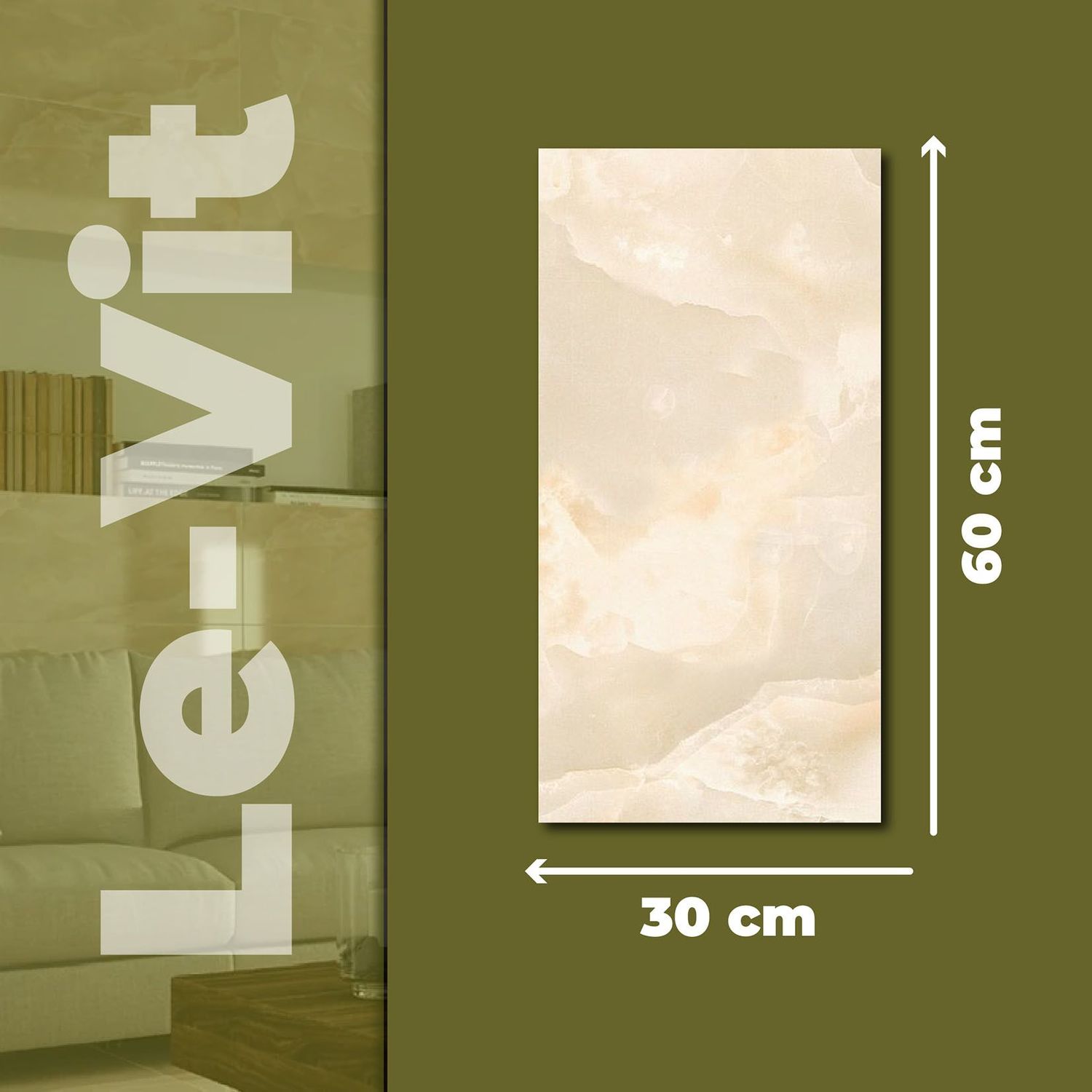 Muro Le-Vit Cesantoni 30 x 60 cm Rectificado