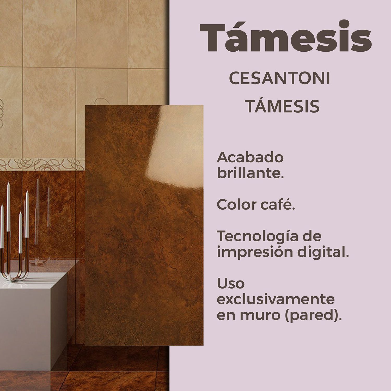 Muro Támesis Cesantoni 30x60 cm Rectificado