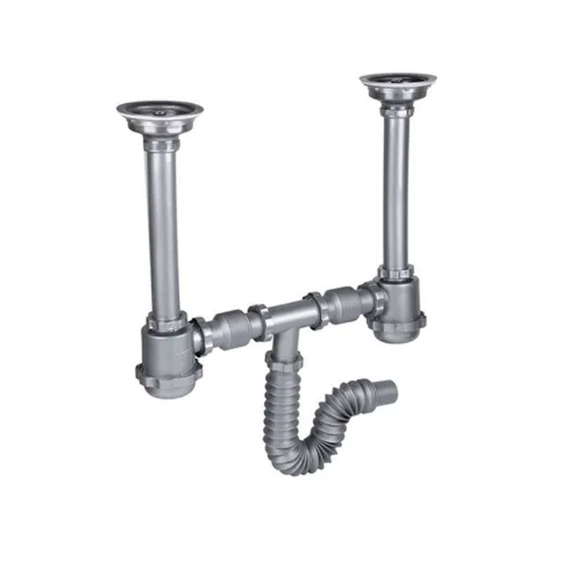 Cespol Pvc Flexible Gris Doble Bote Grande y Contracanasta