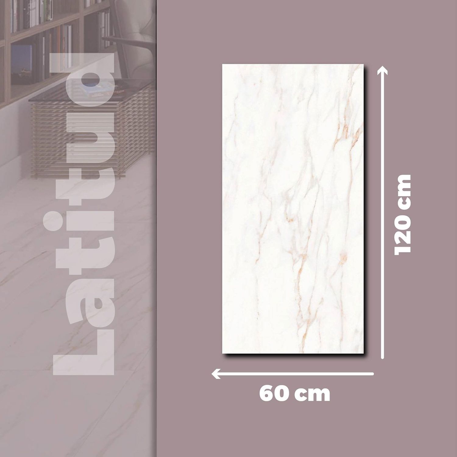 Piso Latitud Blanco Daltile 60x120 cm Rectificado