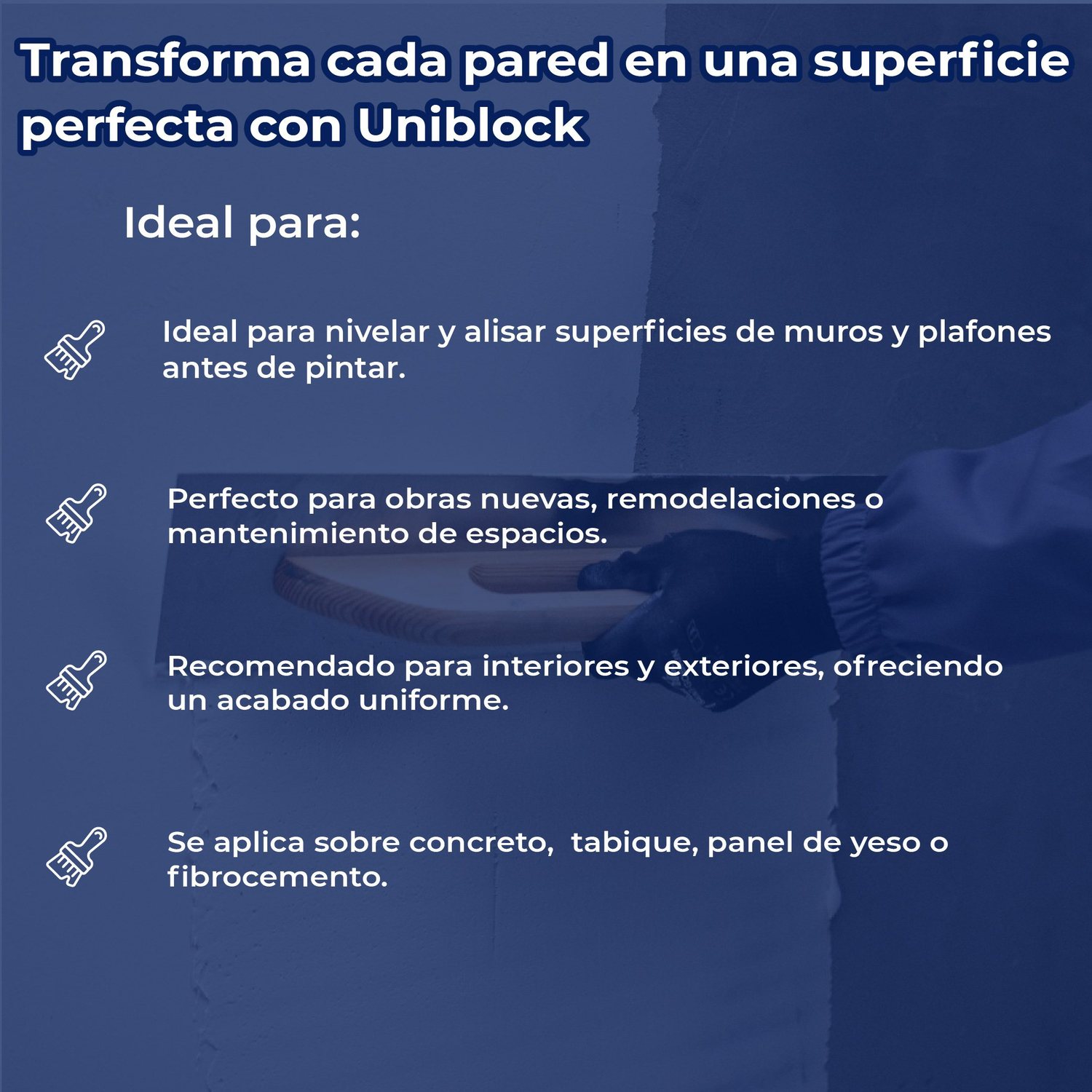 Recubrimiento blanco pasta fina uniblock 20 kg