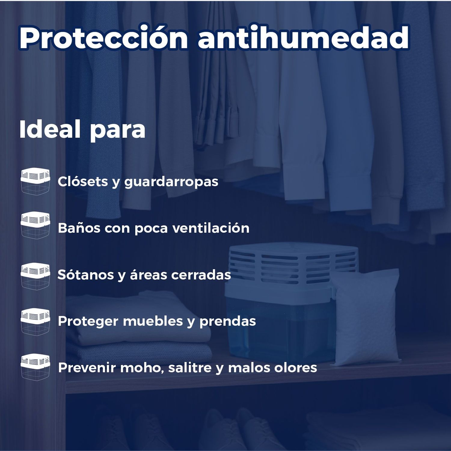 Repuesto Absorbente Humedad 3 X 8.8 OZ Sin Aroma Humydry