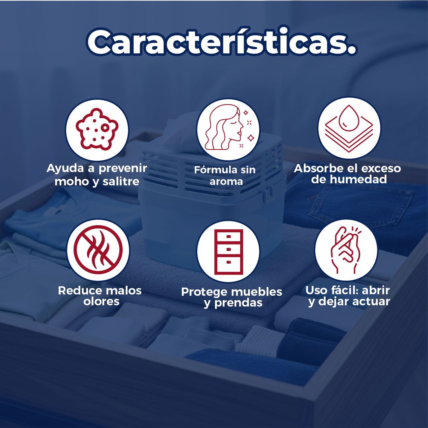 Repuesto Deshumificador 3 X 15.9 OZ Sin Aroma Humydry