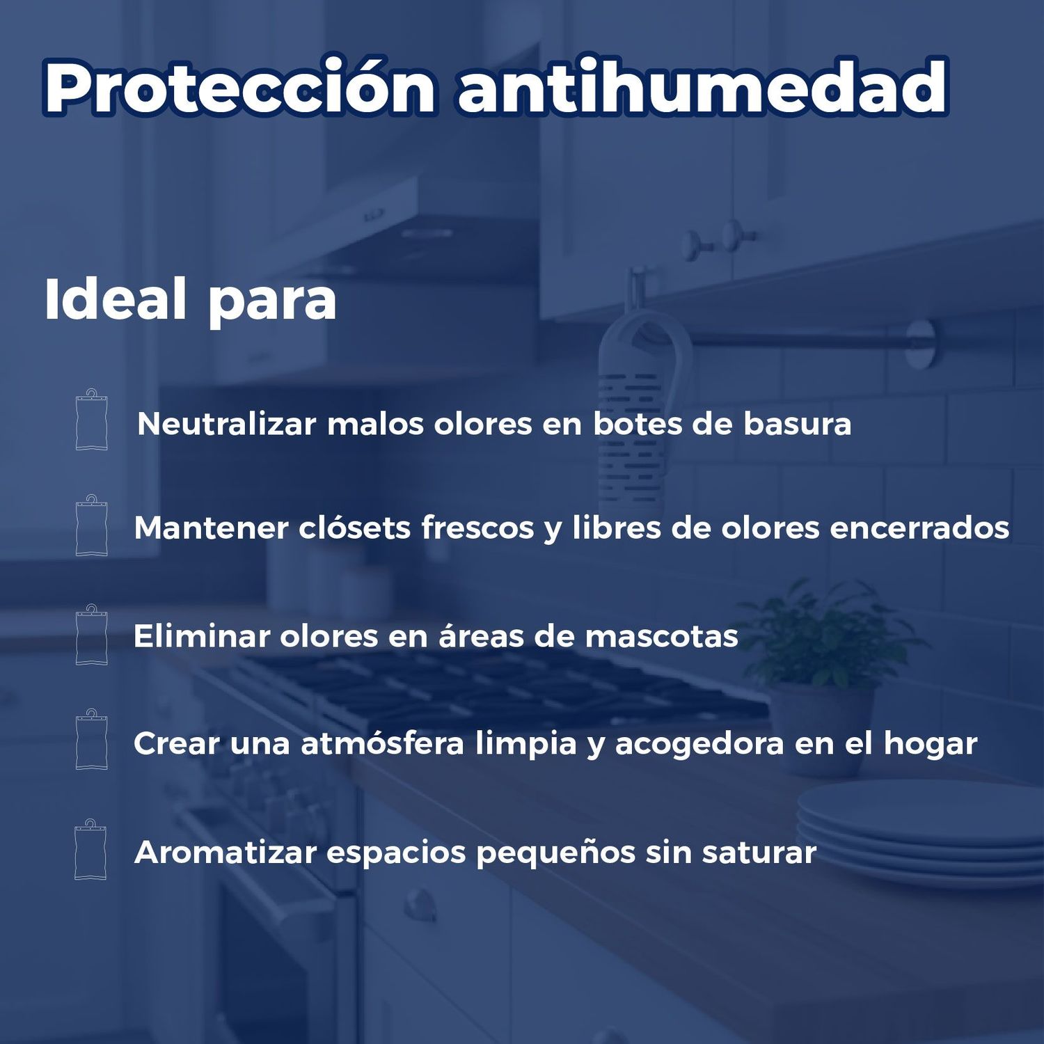 Clip Absorbente de Olores Clip Aire Carbón Activo Humydry