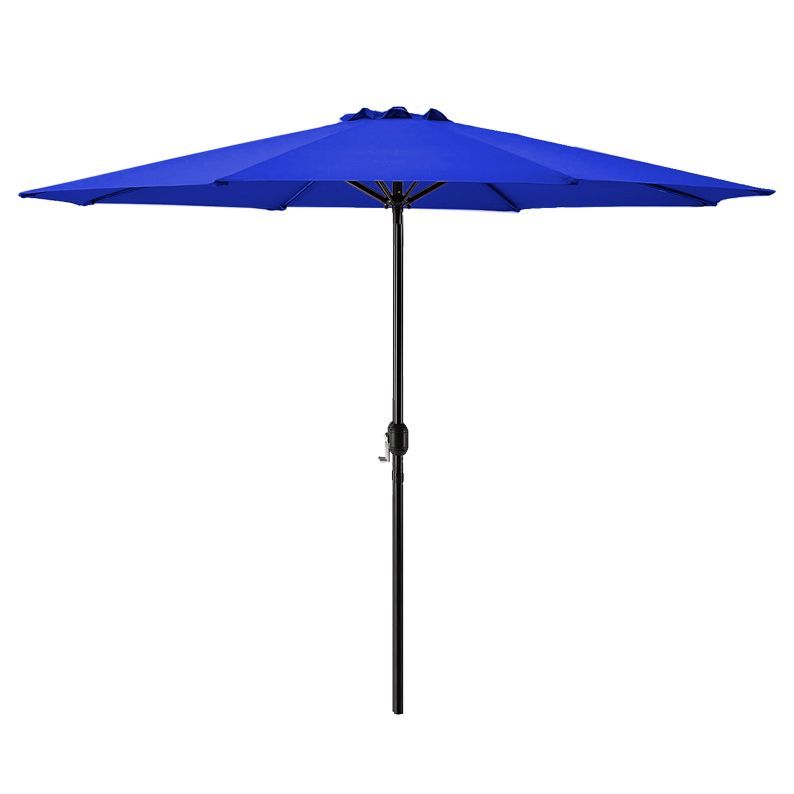 Sombrilla Jardín Manivela Acero Azul