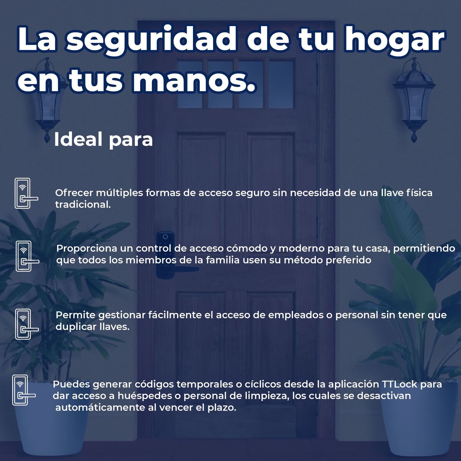 Cerradura inteligente para puerta XE CI-200BT negra bluetooth