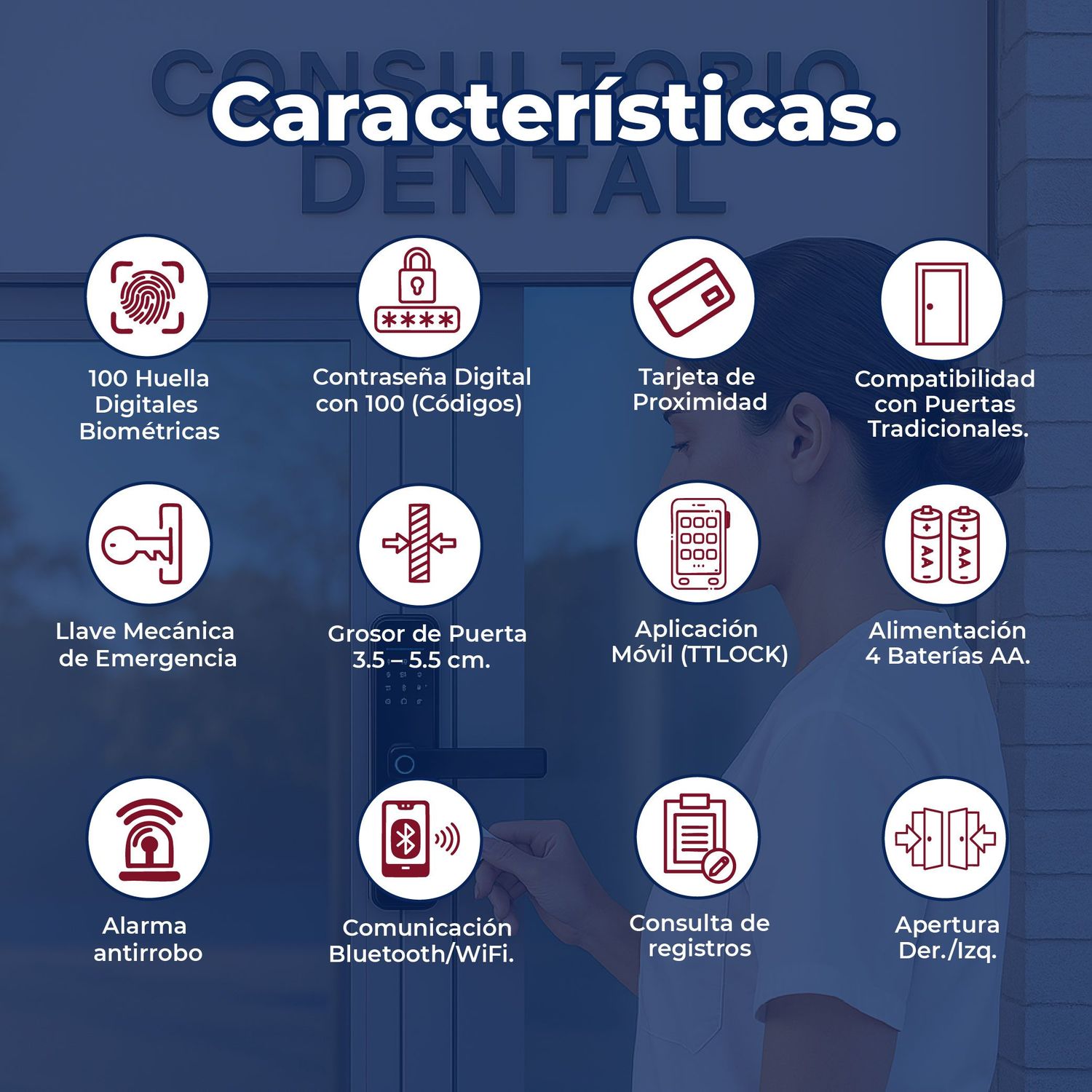 Cerradura Inteligente XE CI-400BT Bluetooth Negro Seguridad