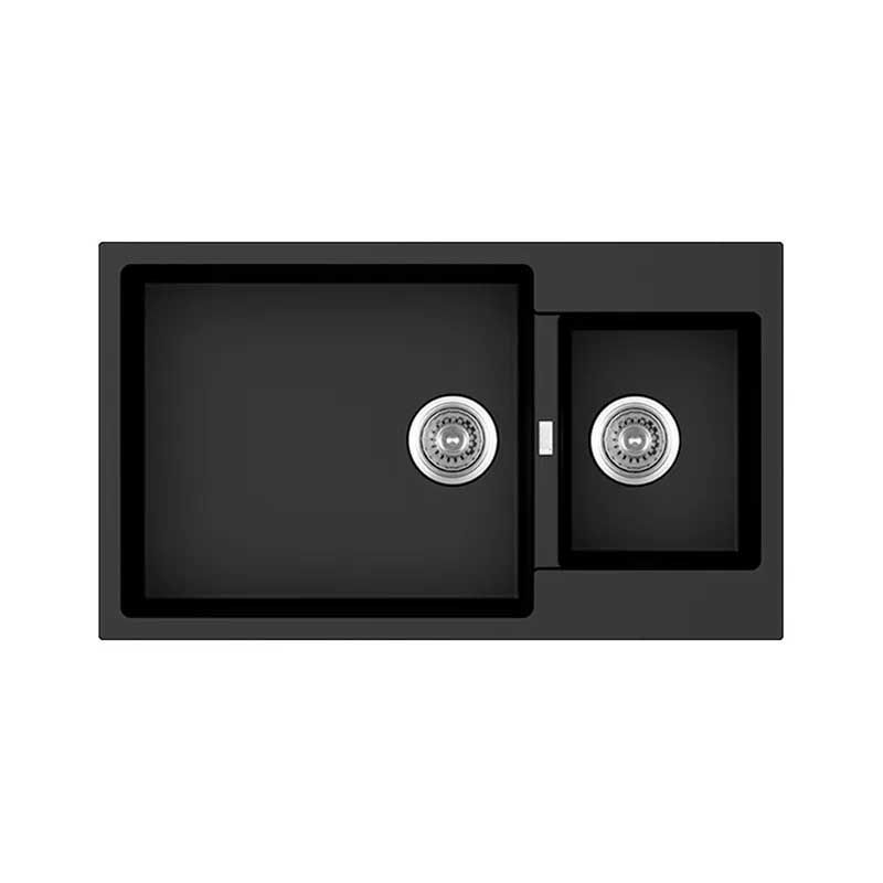 Fregadero Kele Quarzo 86X50X20 CM KQD3420A Negro