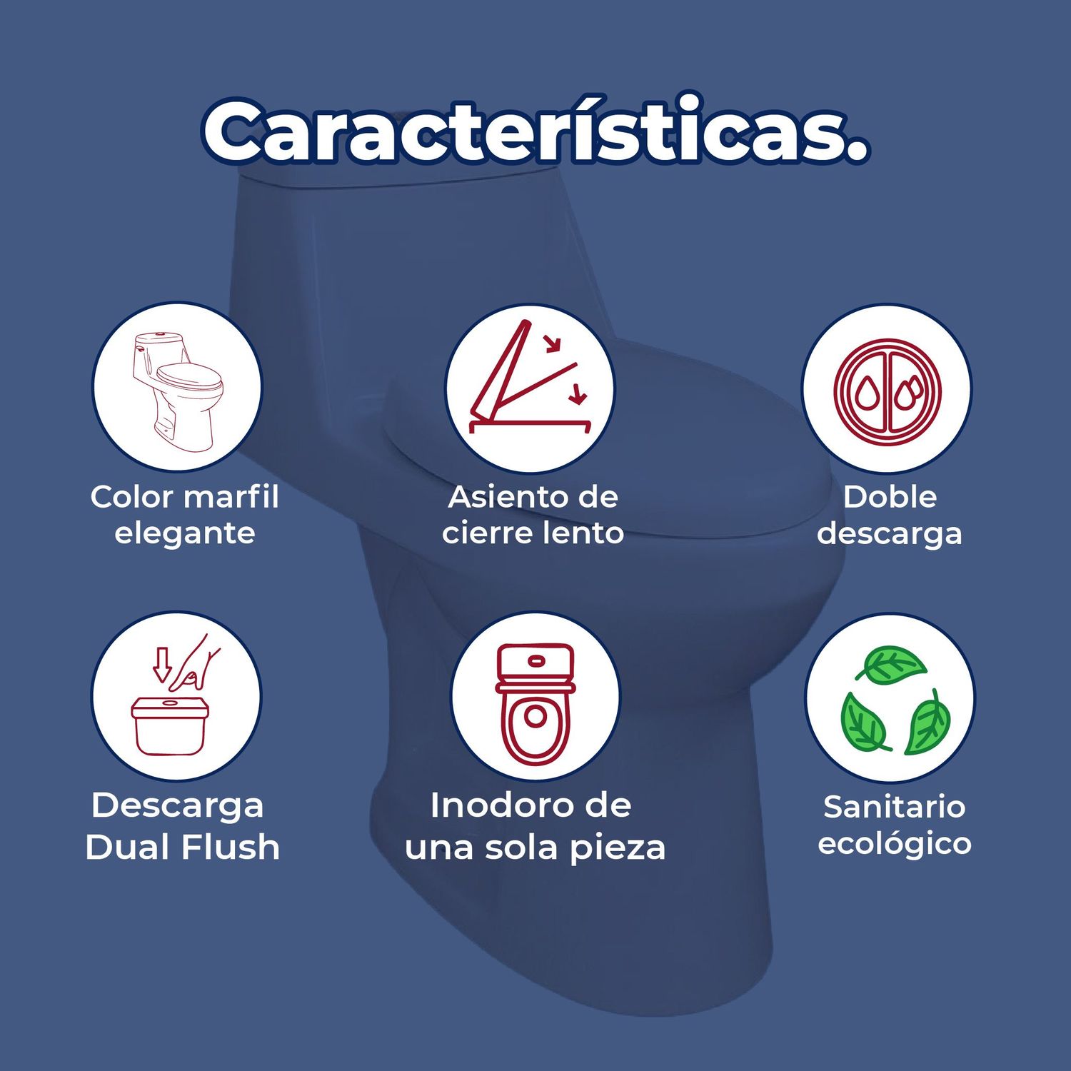 Sanitario Para WC One Piece Thor Marfil Foncer