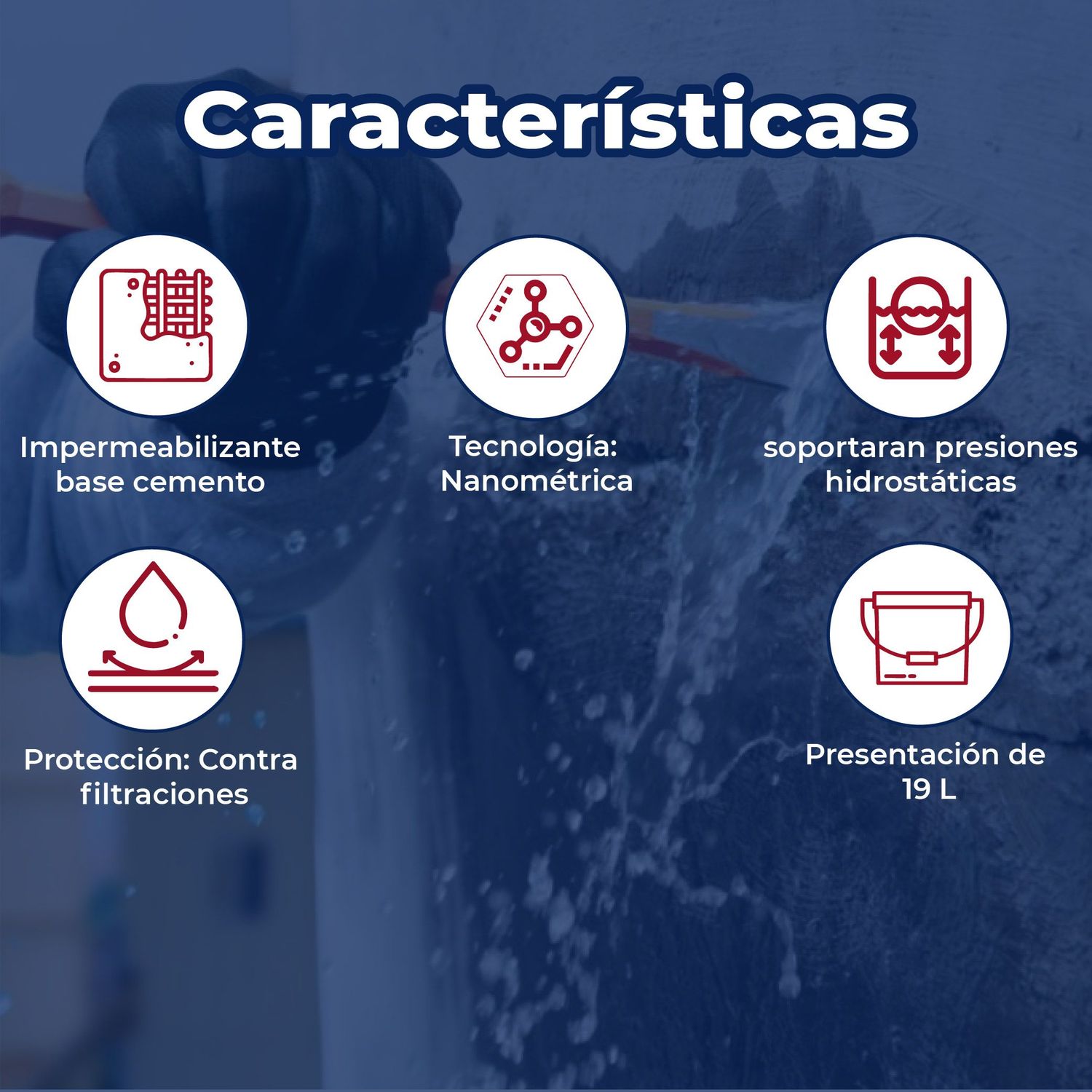 Impermeabilizante Cementoso CR-Nanotech-99 Blanco 24 KG