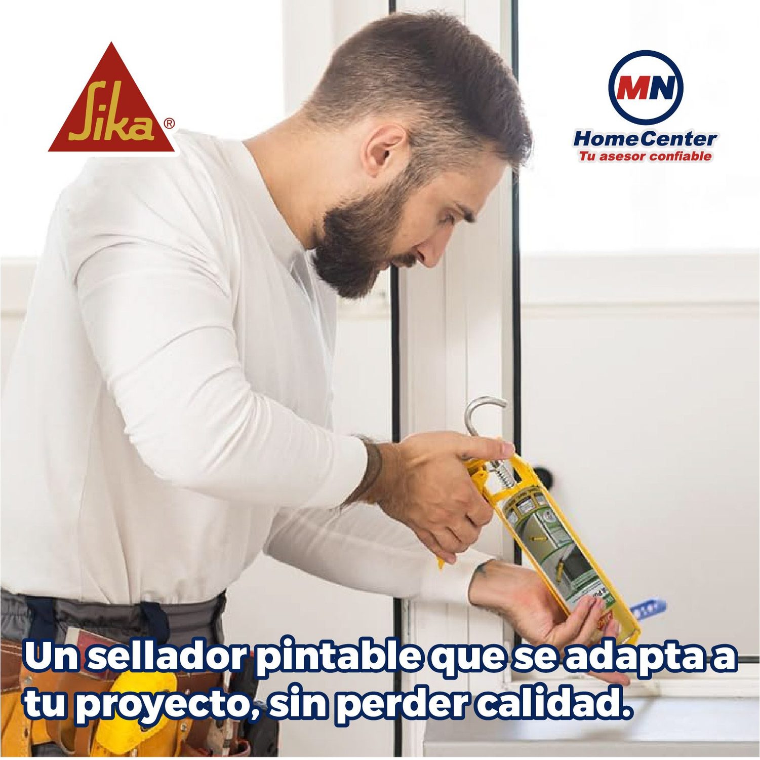 Sellador poliuretano sikaflex 1A purform blanco 300 ml