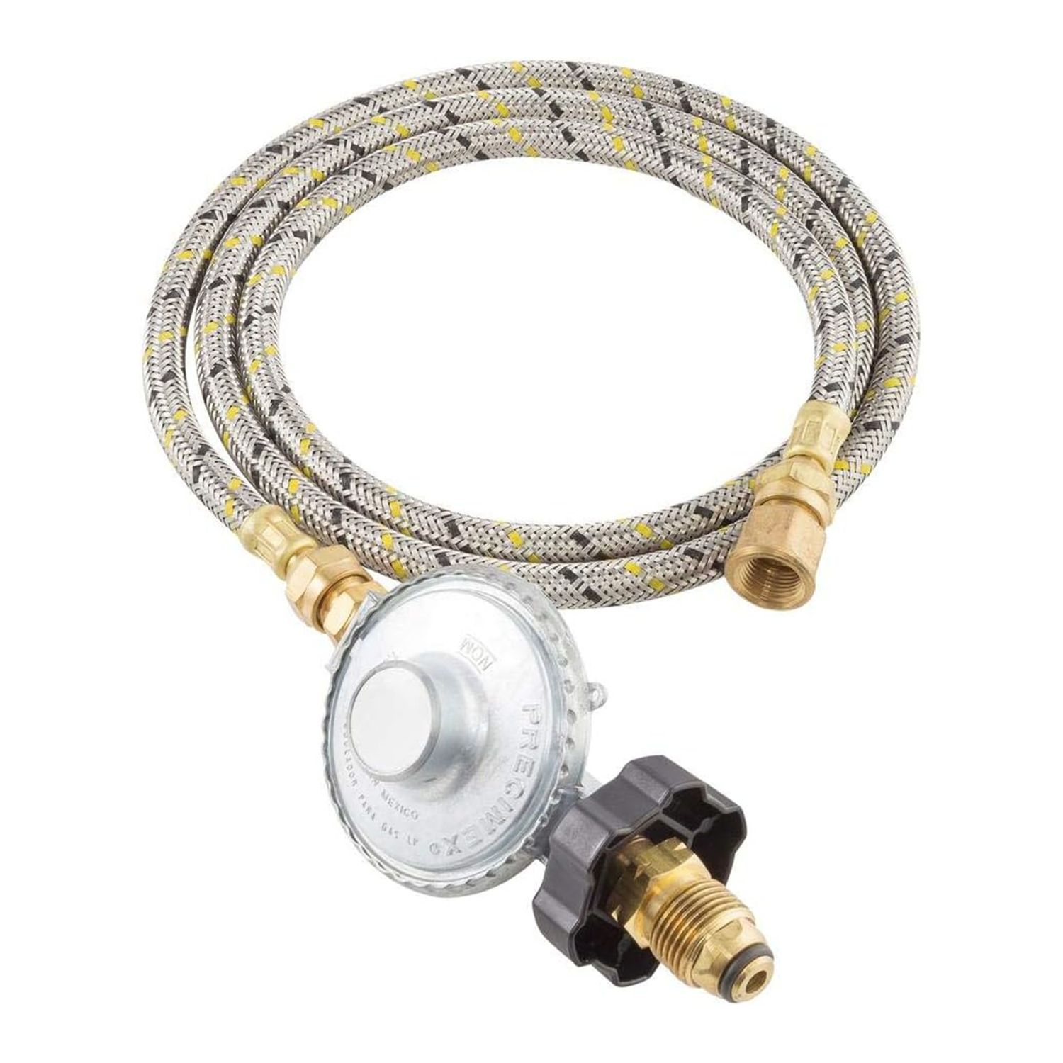 Kit Instalación Cilindro Gas con Regulador, 2m y Conexiones