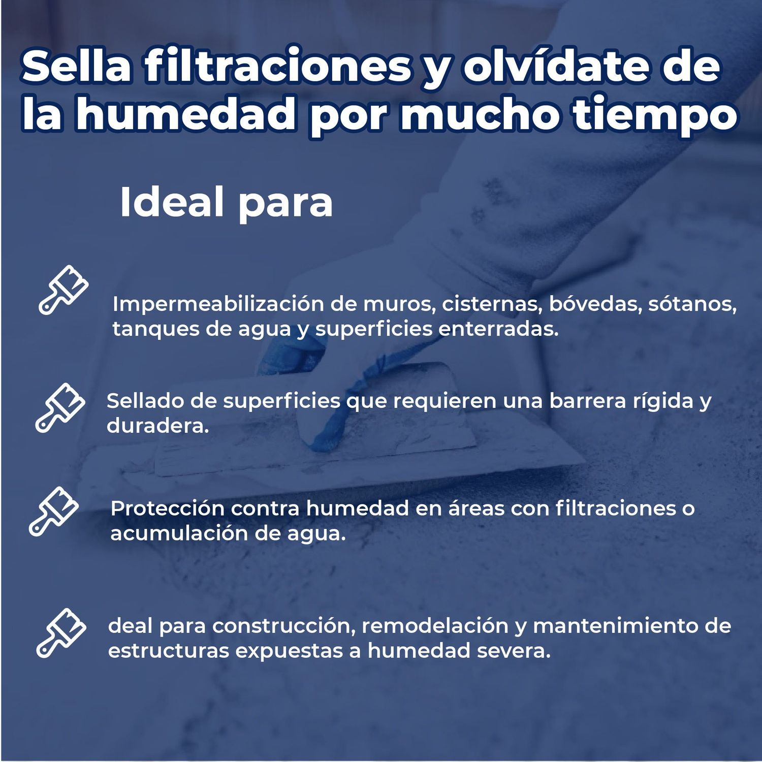 Impermeabilizante hidrofugante para Concreto Hidrolock 25 KG