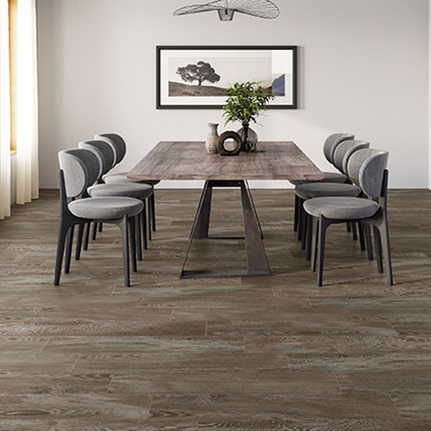 Piso Antigua cedro Vitromex 25x100 cm rectificado