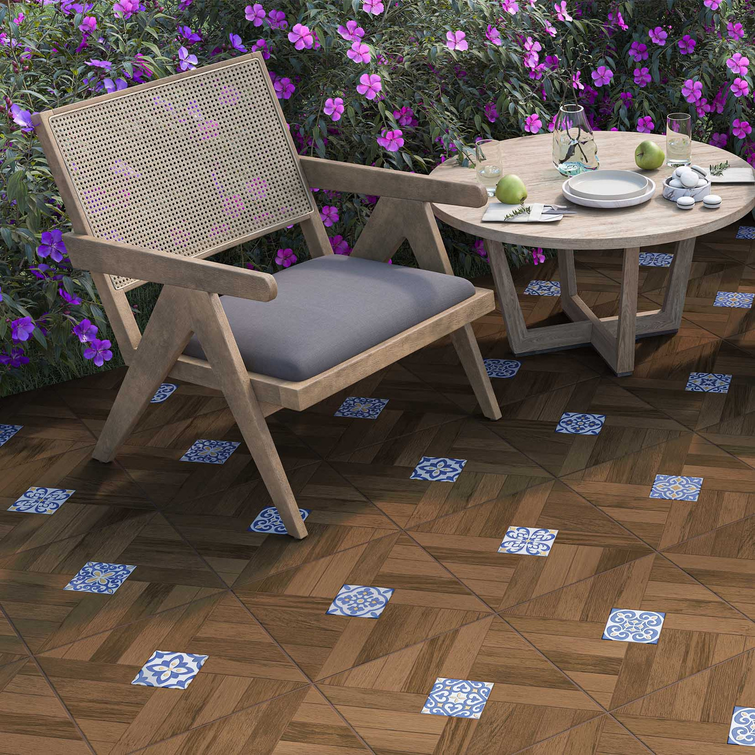 Piso Loreto Café Daltile 37x37 cm