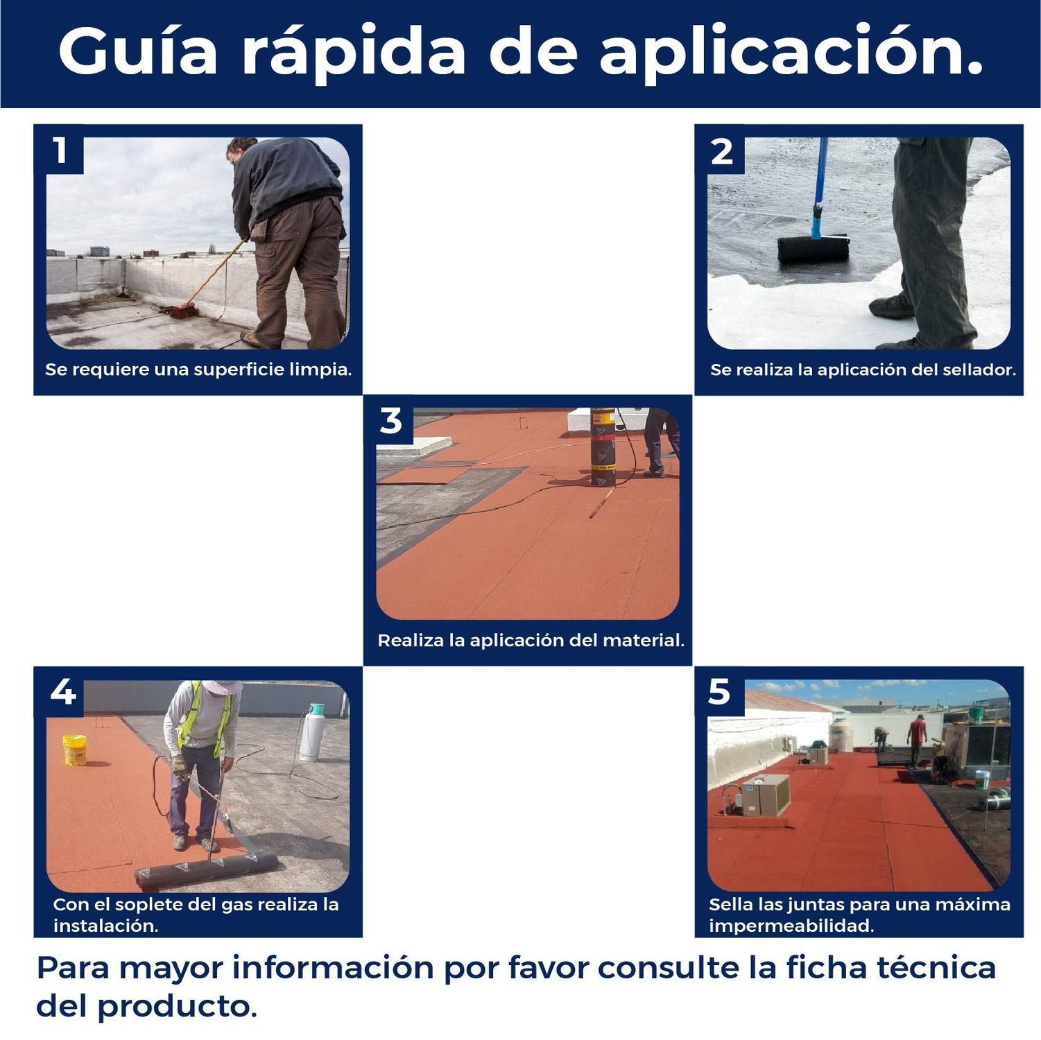 Imper prefabricado APP Sikashield 3.5mm FVidrio gravilla roja