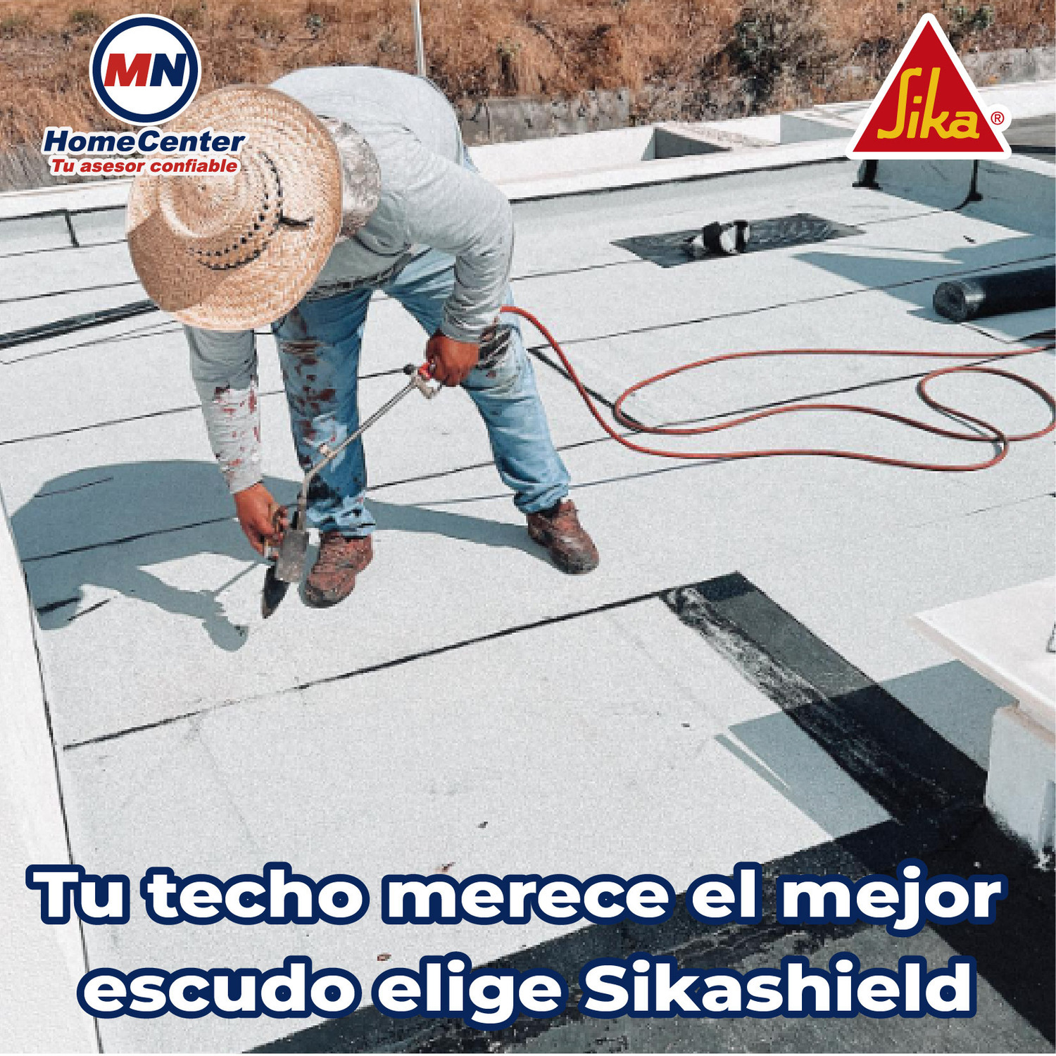 Imper prefabricado APP Sikashield 4.5mm F PL gravilla blanca