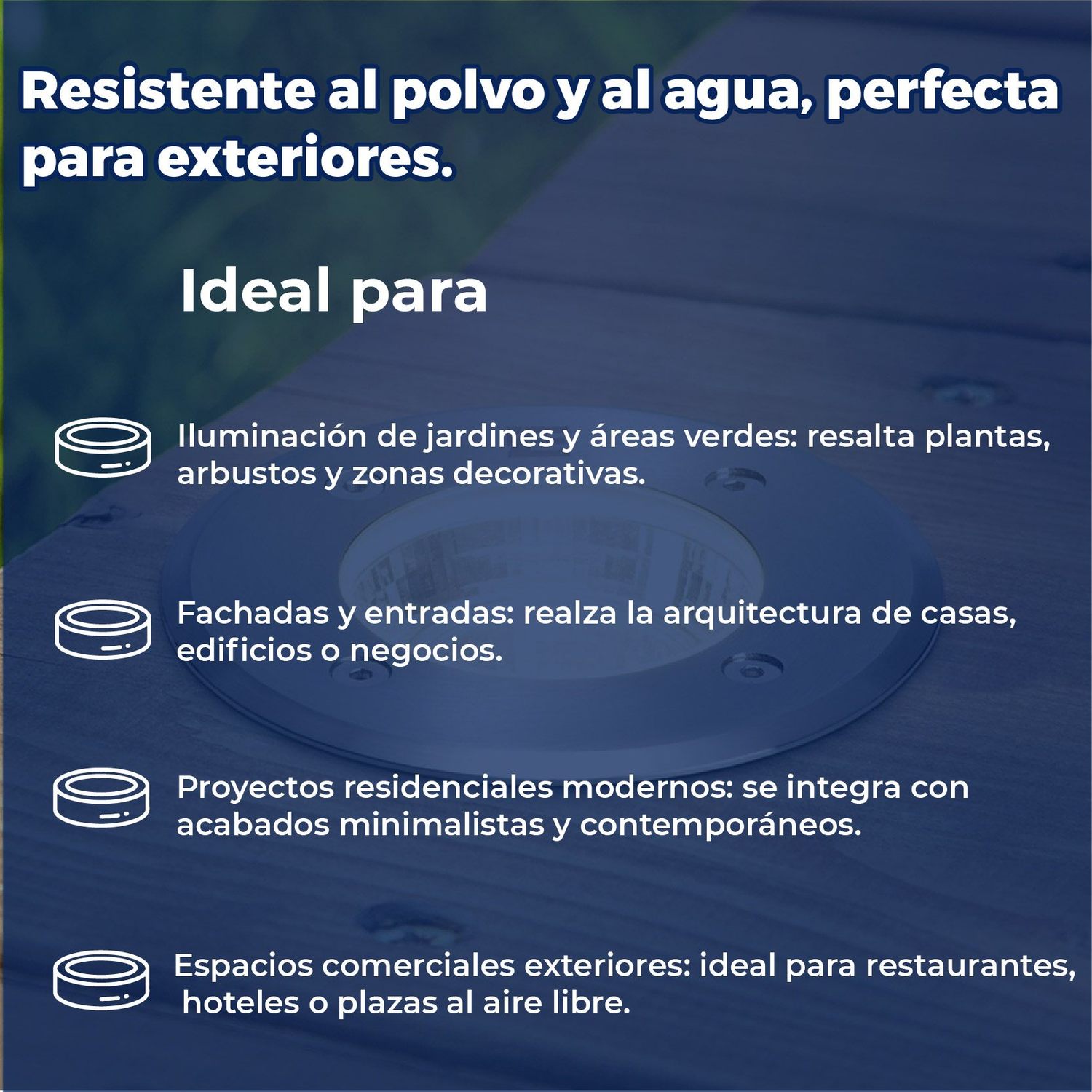 Lámpara de Empotrar Acero Inoxidable Estevez