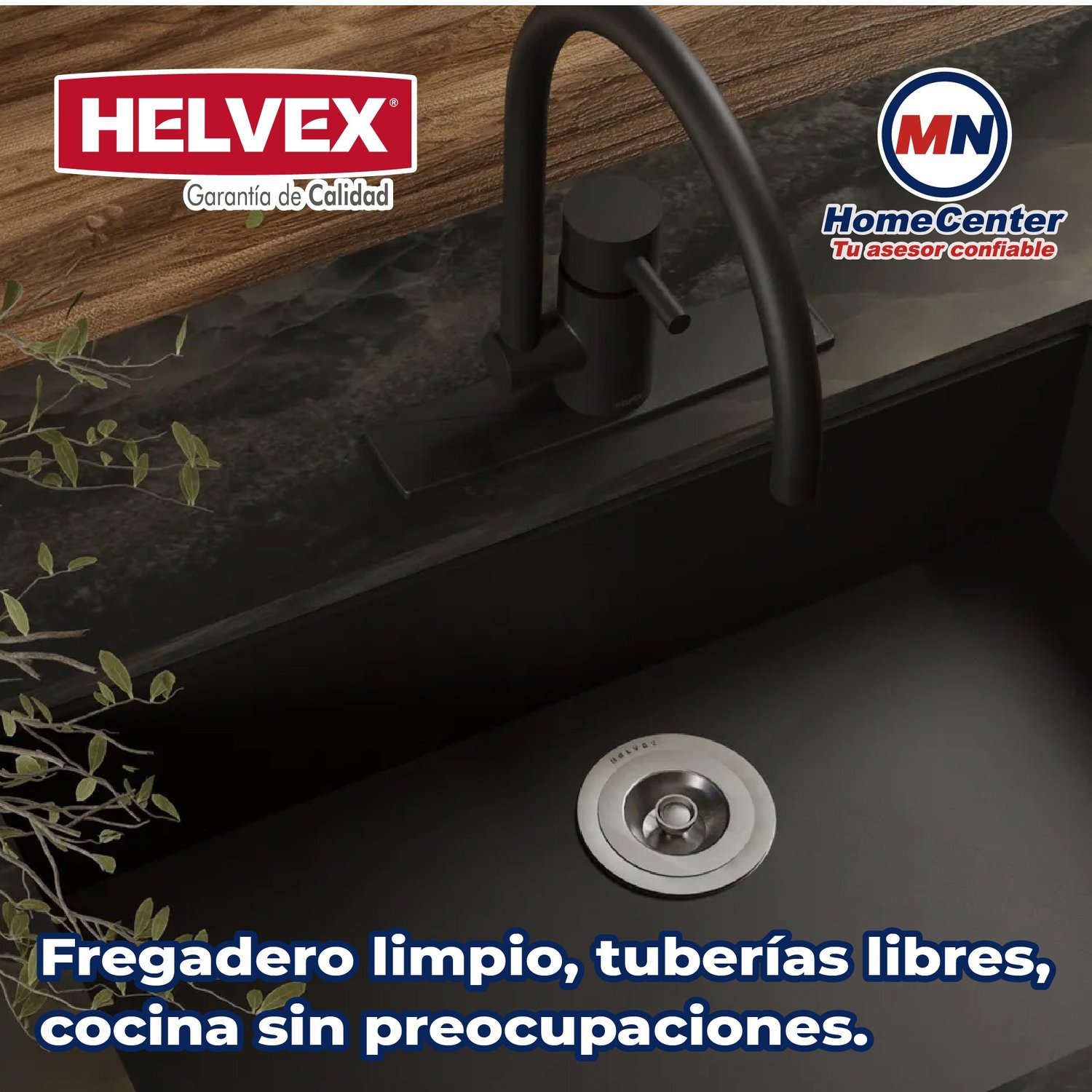 Contracanasta Para Fregadero Con Tapa Helvex H-8802