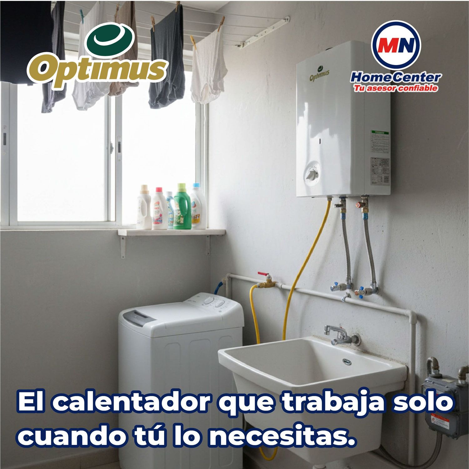 Calentador Paso 05 L Instantáneo Optimus 1 Baño Gas Natural