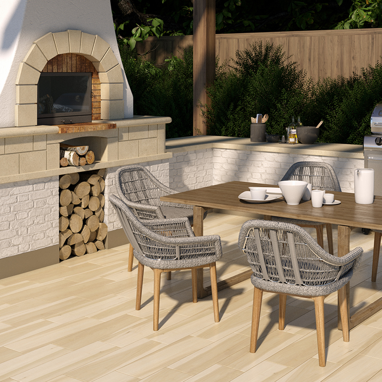 Piso 18x60.6 cm Chapala Miel Vitromex