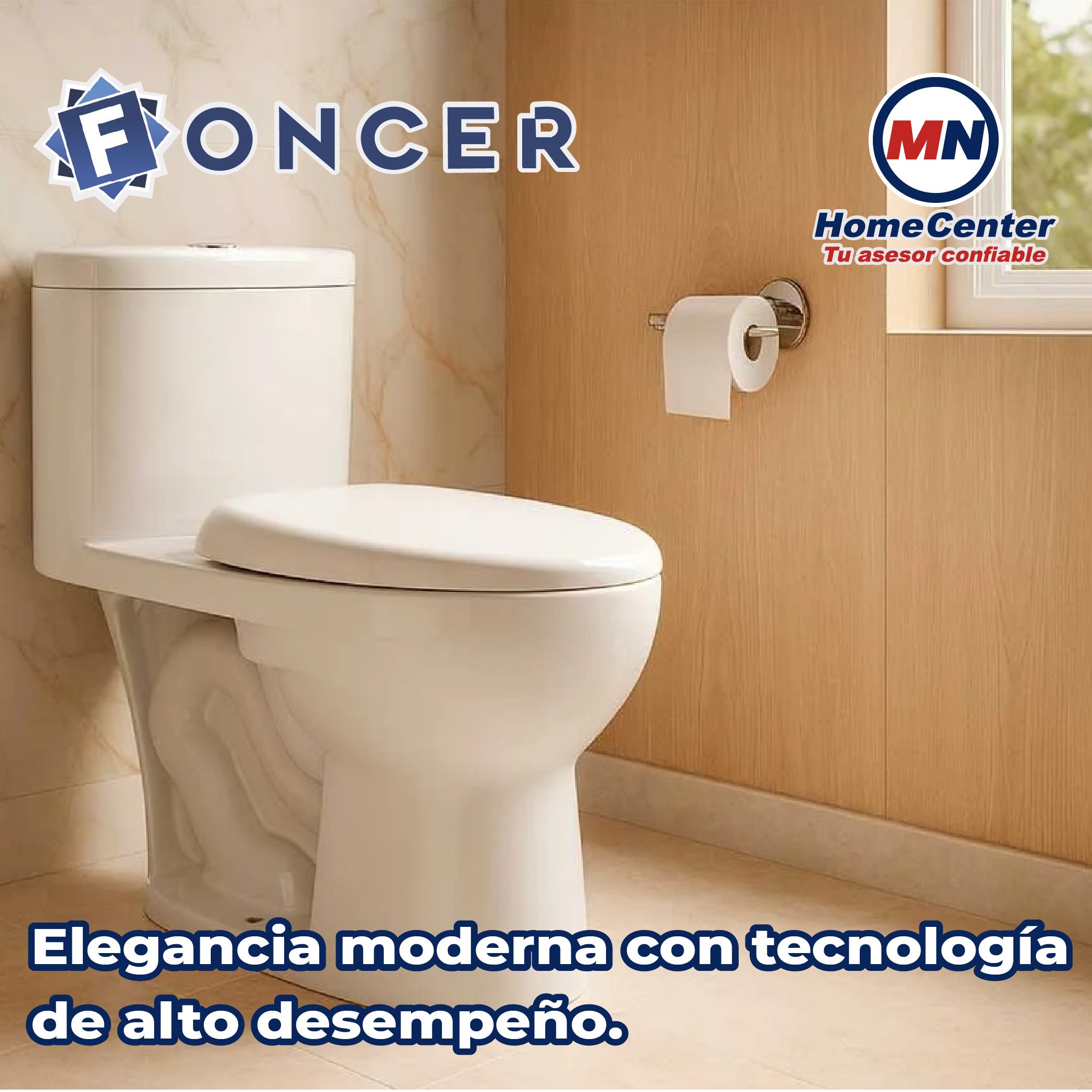 Sanitario WC one piece Atenea blanco Foncer